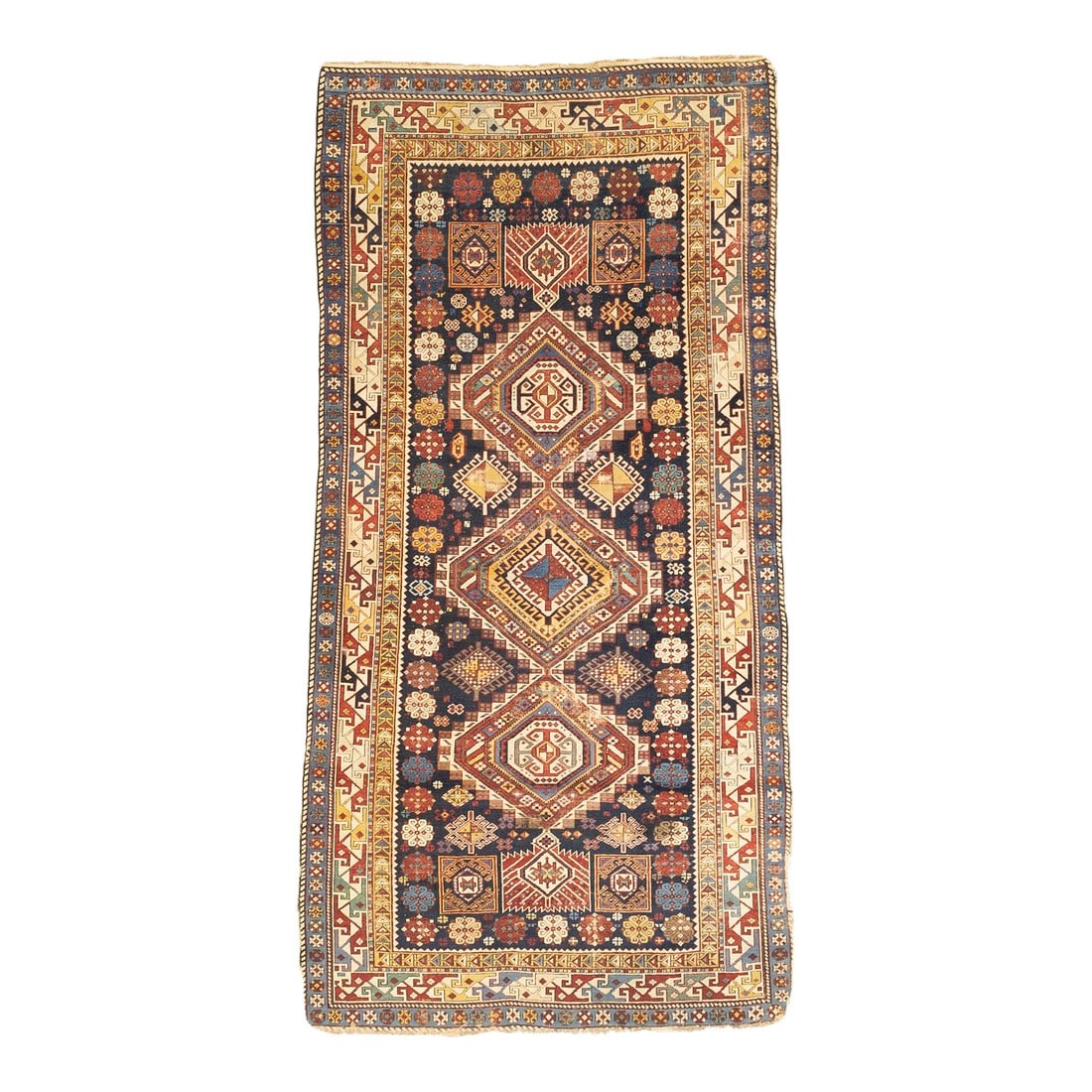 Antique Caucasian Shirvan Rug 4' X 7'11" (1 of 7)