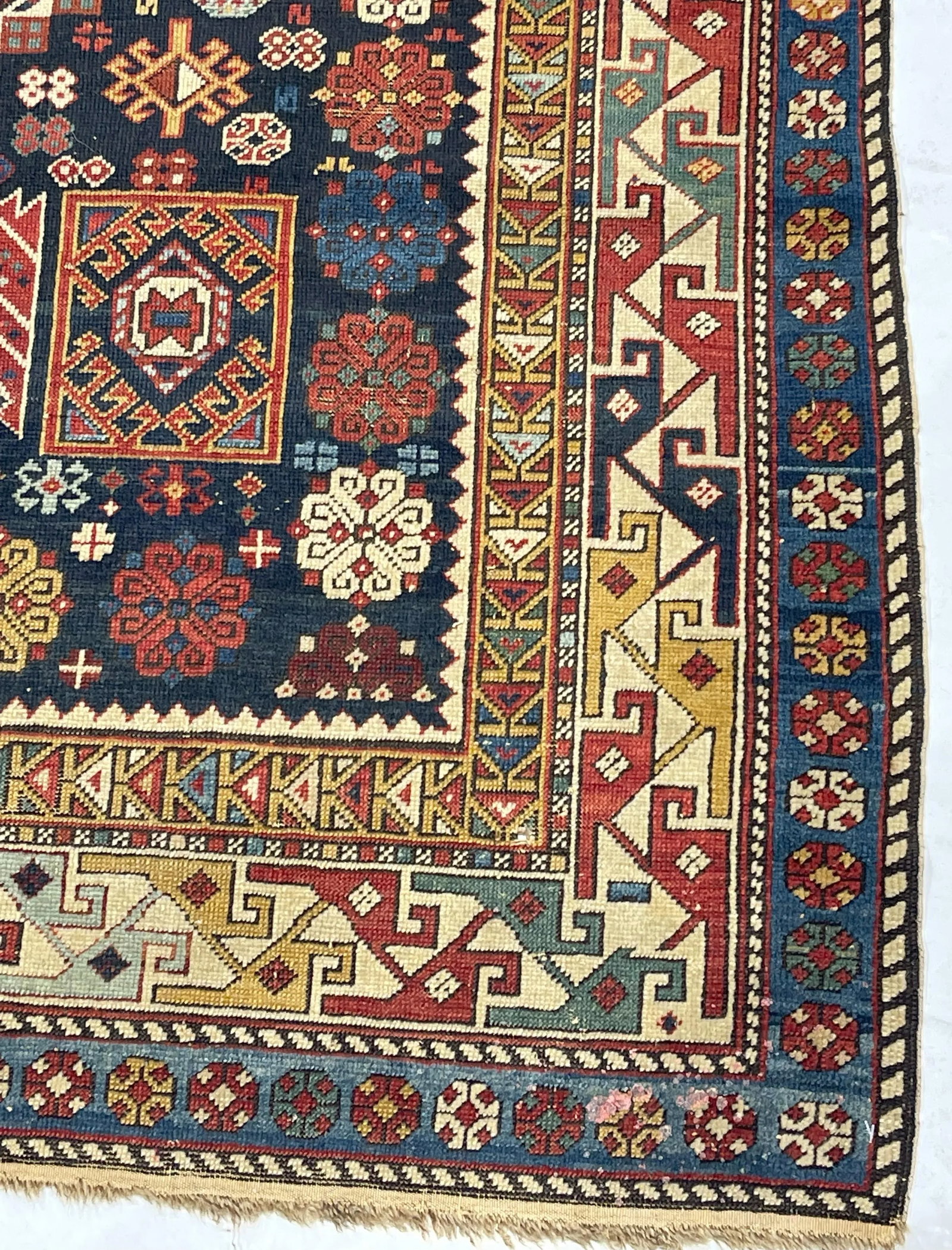Antique Caucasian Shirvan Rug 4' X 7'11" - 4