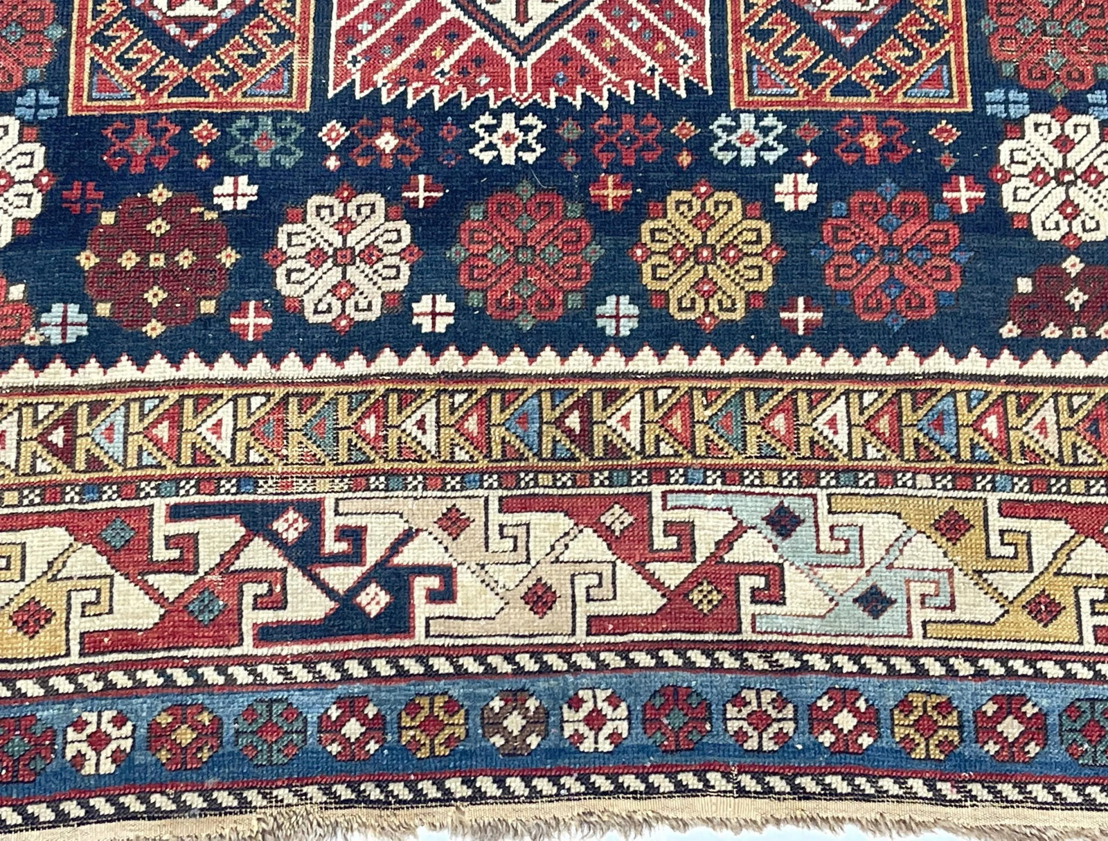 Antique Caucasian Shirvan Rug 4' X 7'11" - 5