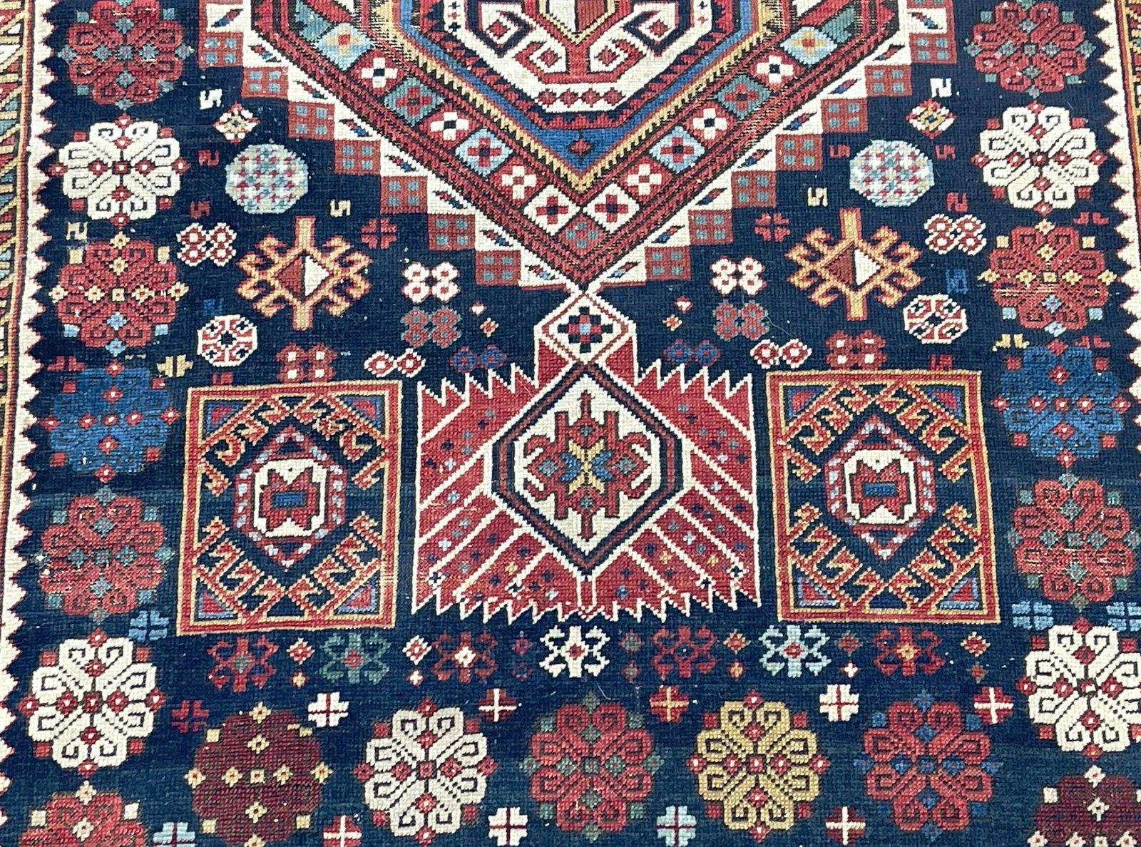 Antique Caucasian Shirvan Rug 4' X 7'11" - 6