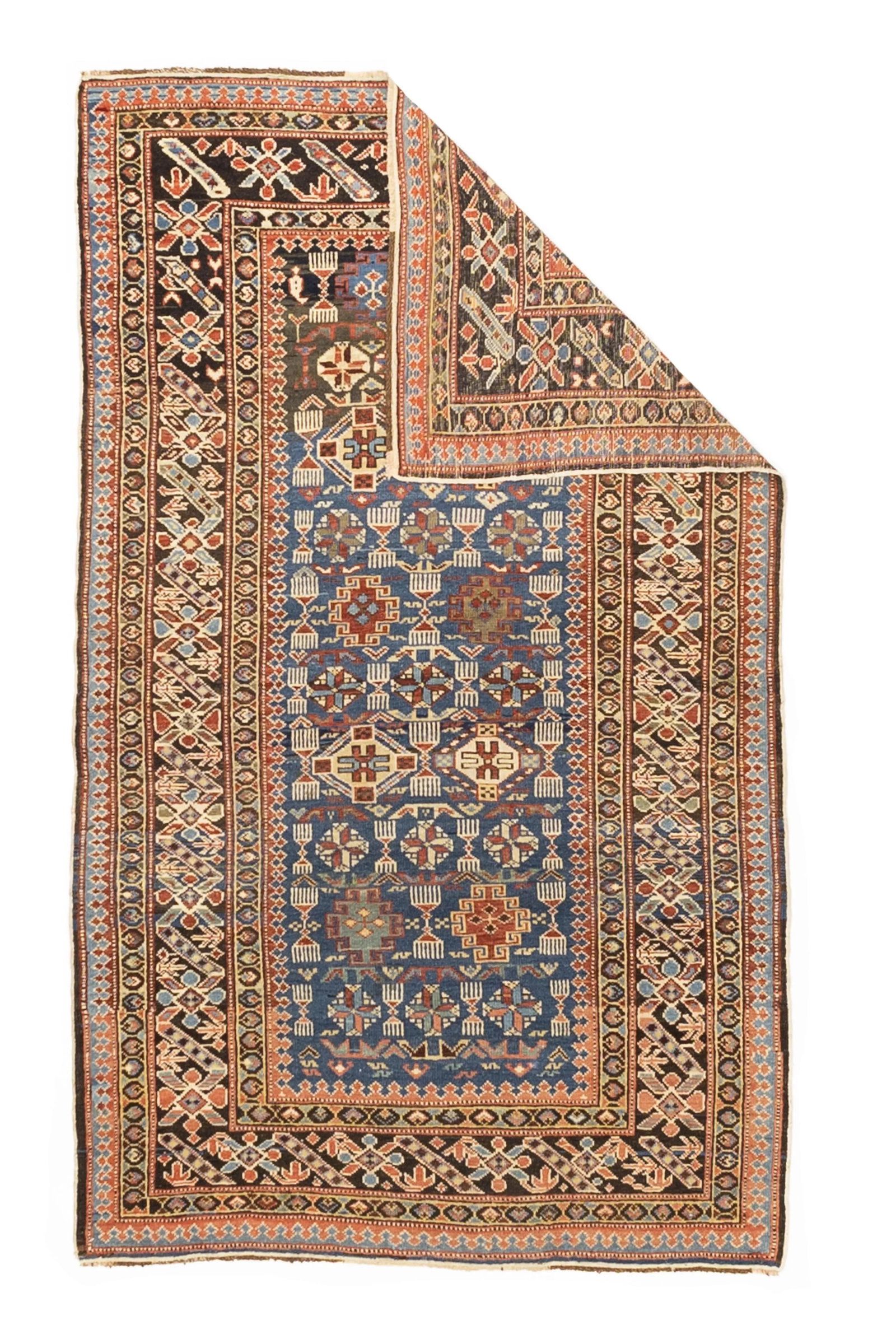 Antique Caucasian Kuba Rug 3'10" X 6'3" - 2
