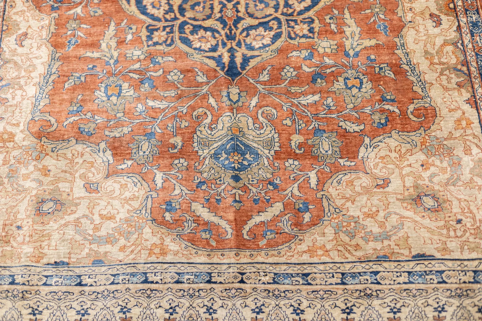 Antique Fine and Rare Persian Heriz Rug 4'7" X 6'6" - 7