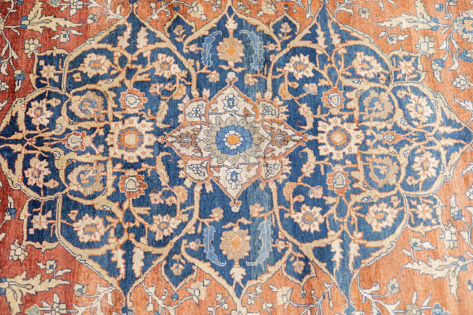 Antique Fine and Rare Persian Heriz Rug 4'7" X 6'6" - 9
