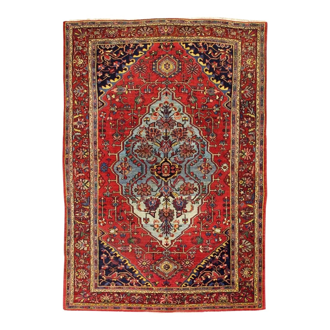 Antique Persian Halvai Bidjar Rug 4'9" X 7'1" (1 of 7)