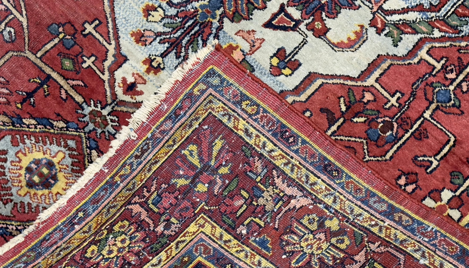 Antique Persian Halvai Bidjar Rug 4'9" X 7'1" - 5