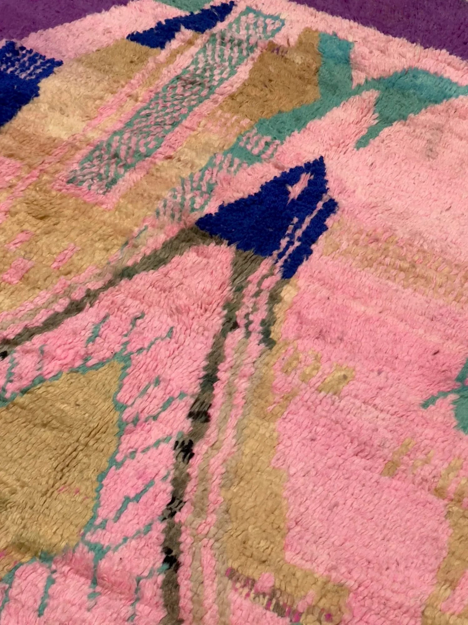 Mid Century Moroccan Rug 5'8" X 9'7" - 3