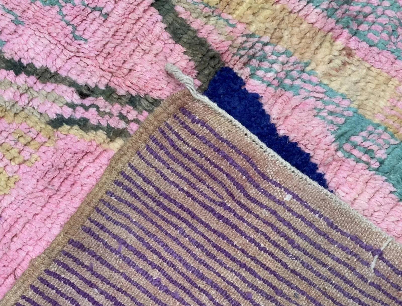 Mid Century Moroccan Rug 5'8" X 9'7" - 4