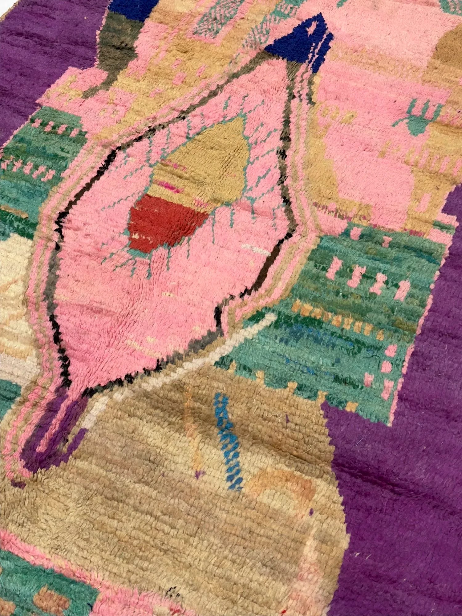 Mid Century Moroccan Rug 5'8" X 9'7" - 5