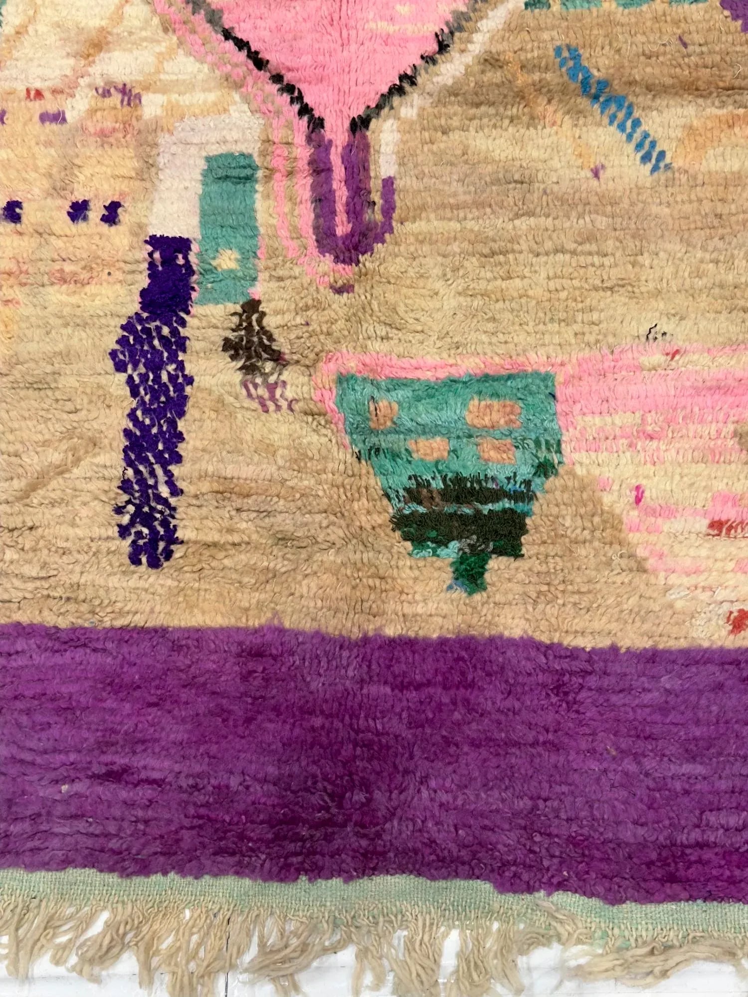 Mid Century Moroccan Rug 5'8" X 9'7" - 6