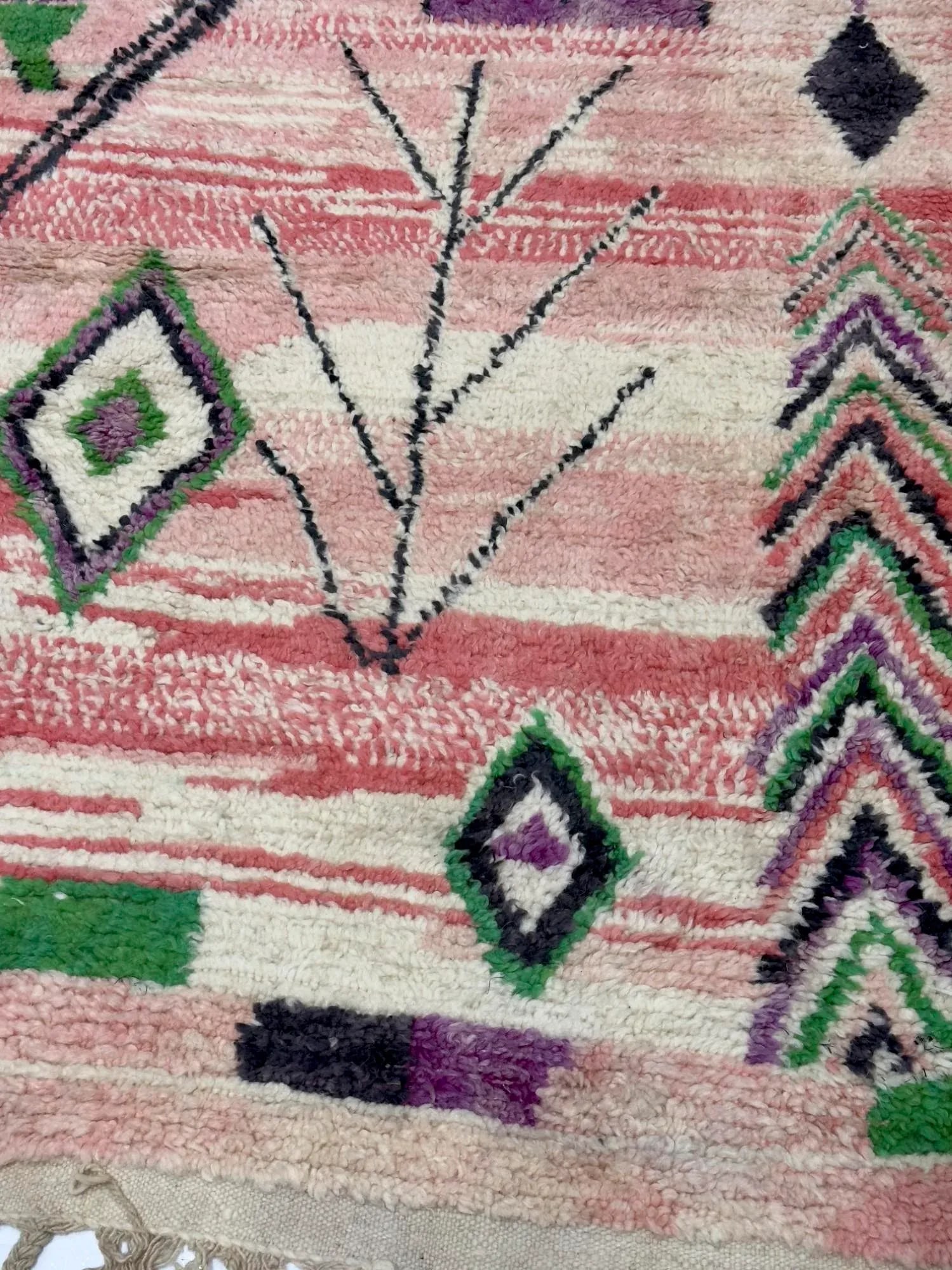Vintage Moroccan Rug 6'7" X 10'0" - 6