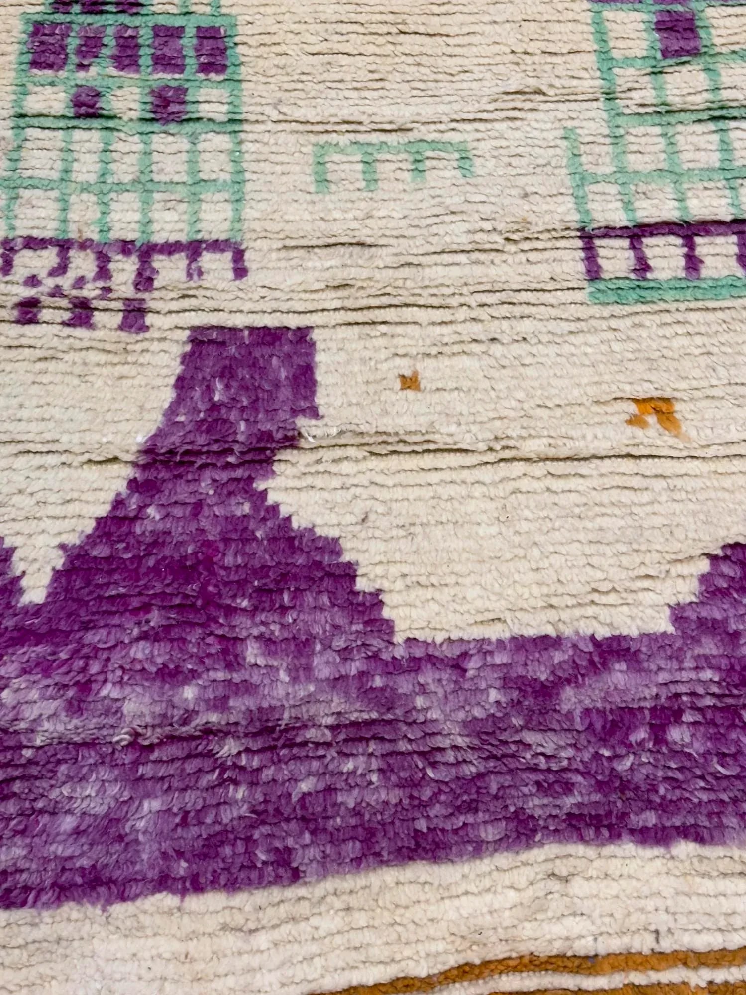 Mid Century Moroccan Rug 6'5" X 9'6" - 5
