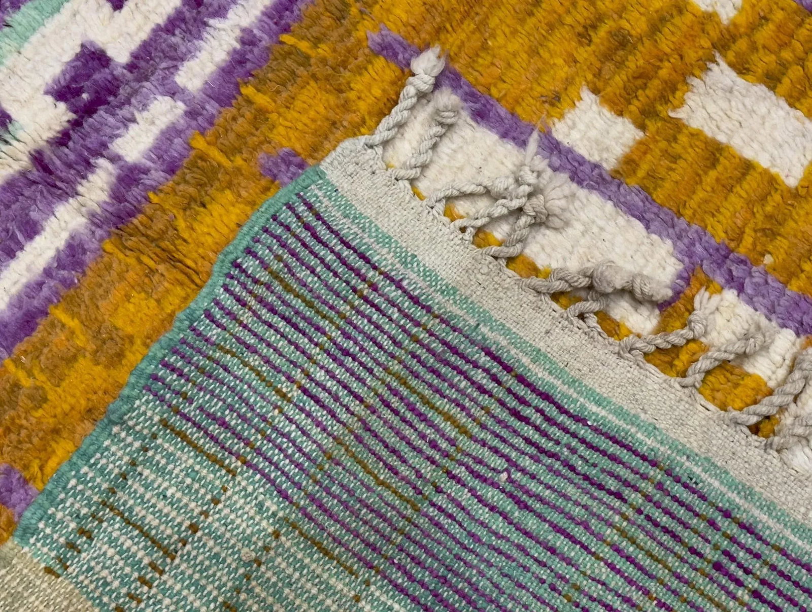 Mid Century Moroccan Rug 6'5" X 9'6" - 6