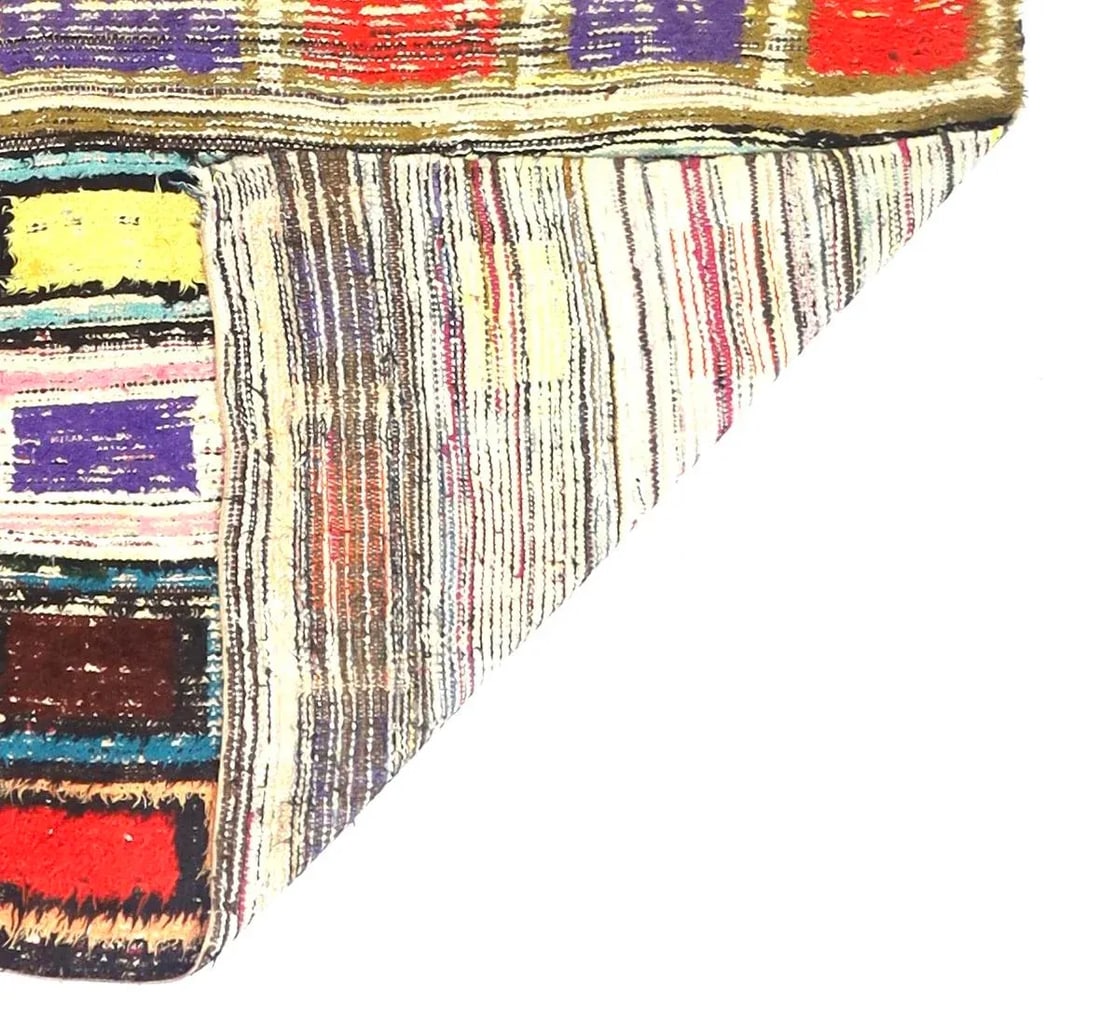 Mid Century Moroccan Rug 4'11" X 6'7" - 3