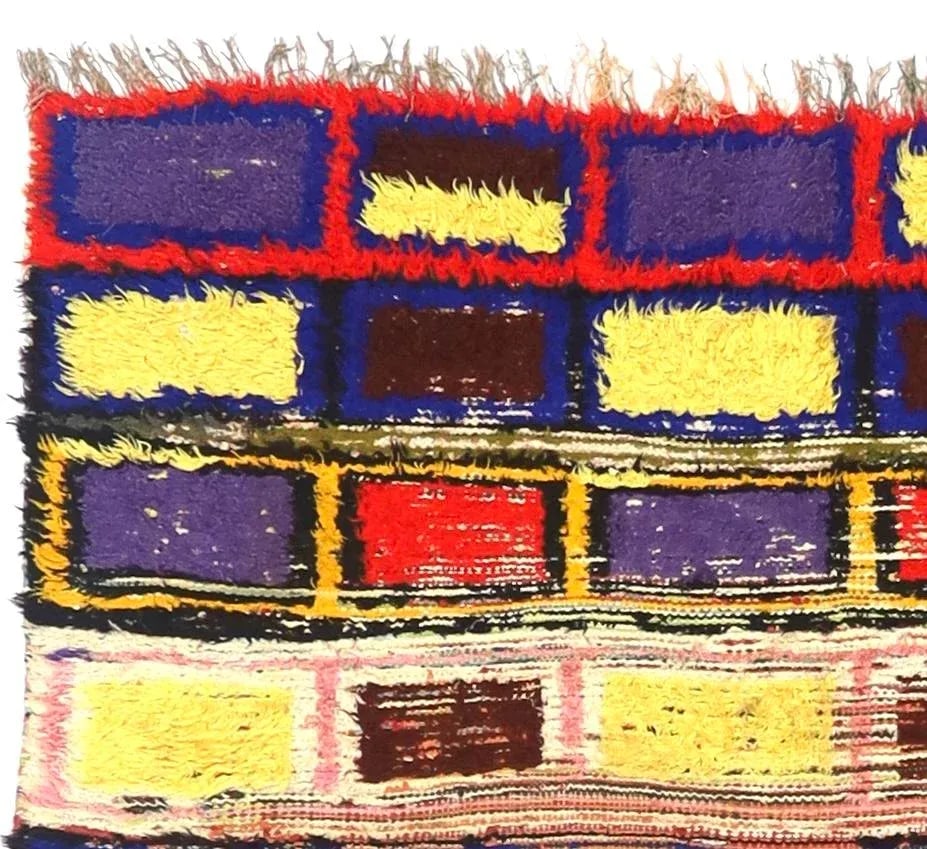 Mid Century Moroccan Rug 4'11" X 6'7" - 4