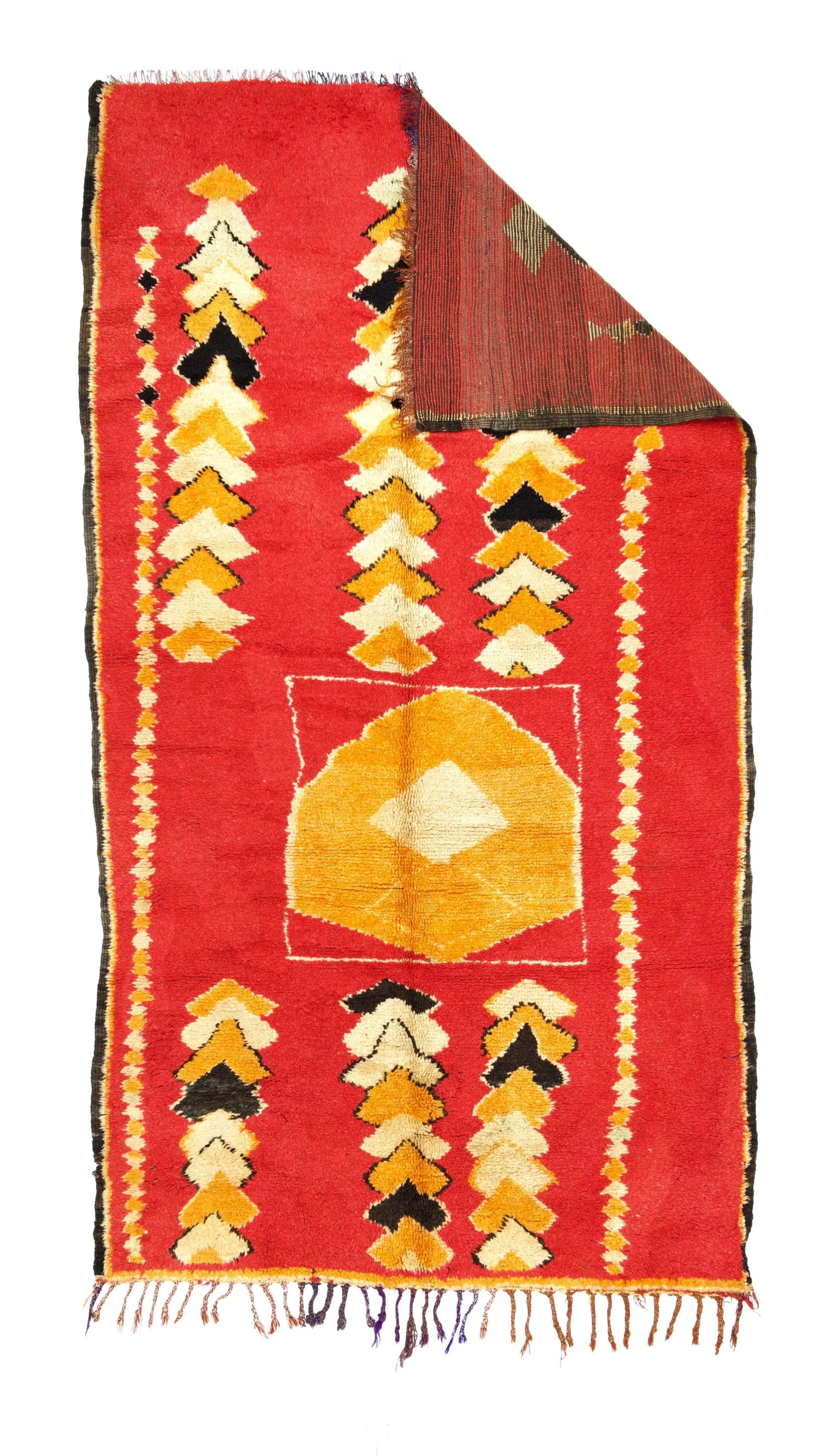 Mid Century Moroccan Rug 4'7" X 8'5" - 2