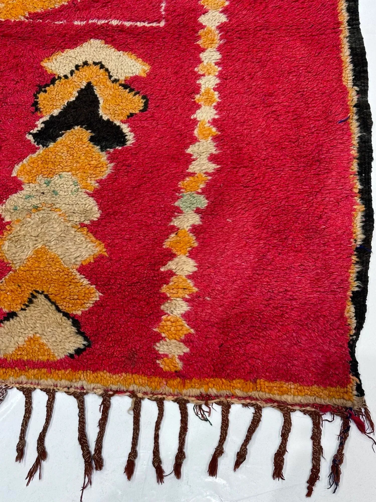 Mid Century Moroccan Rug 4'7" X 8'5" - 3