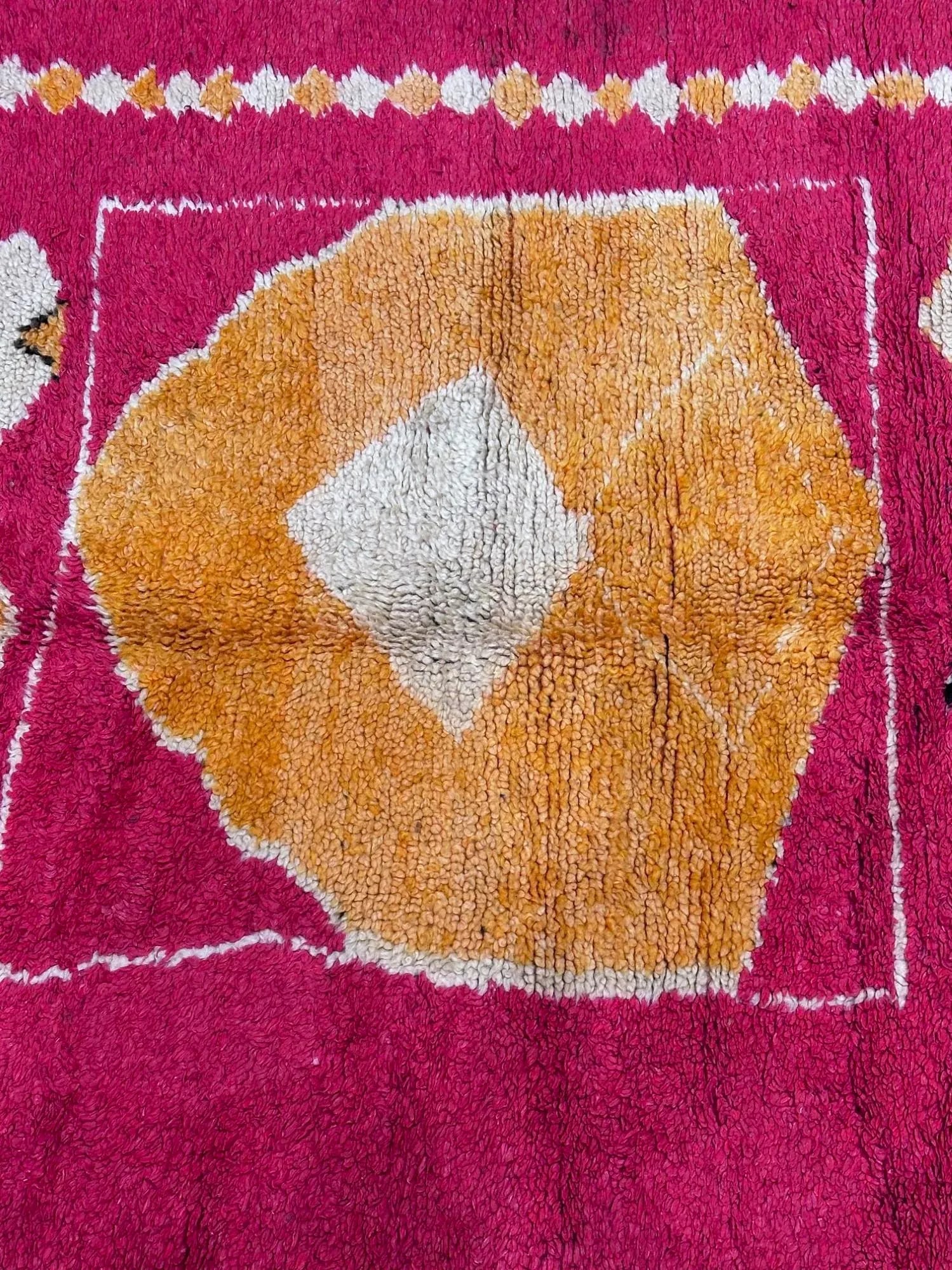 Mid Century Moroccan Rug 4'7" X 8'5" - 7