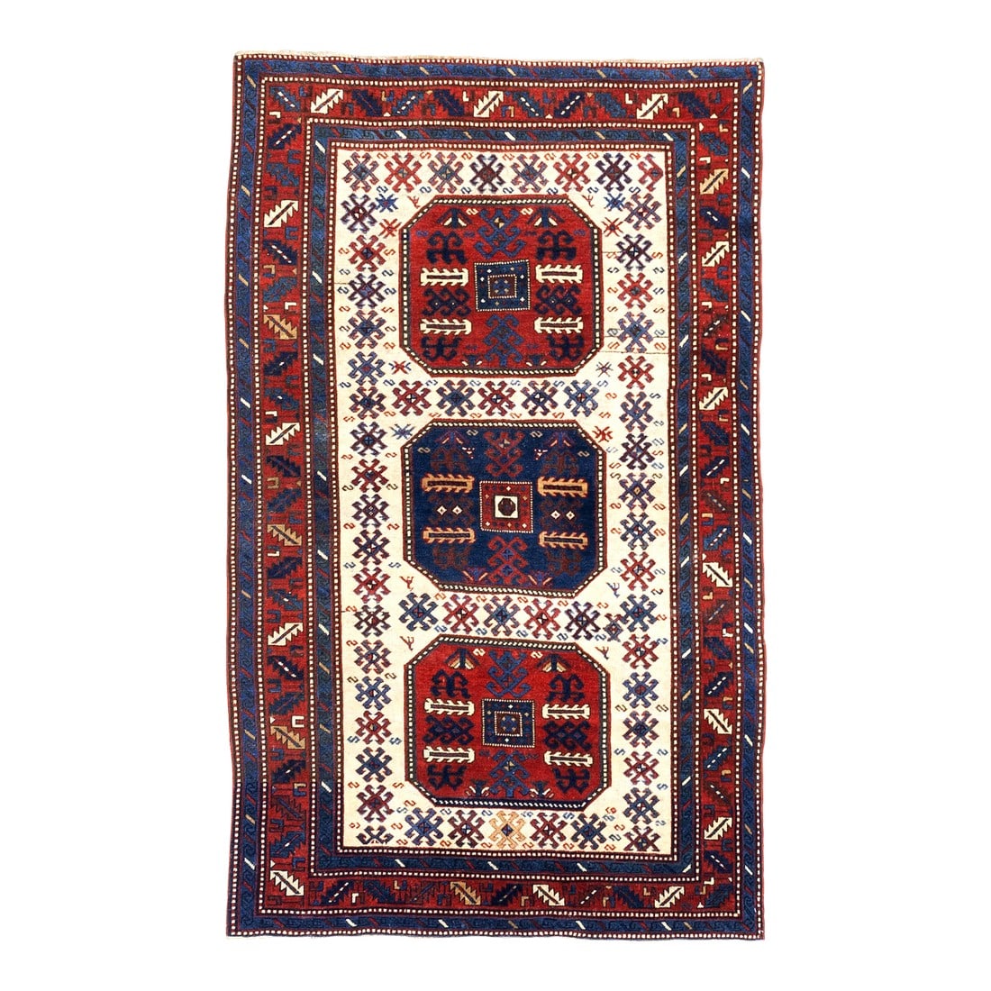 Antique Chajli Kazak Rug 4'10" X 7'10" (1 of 8)