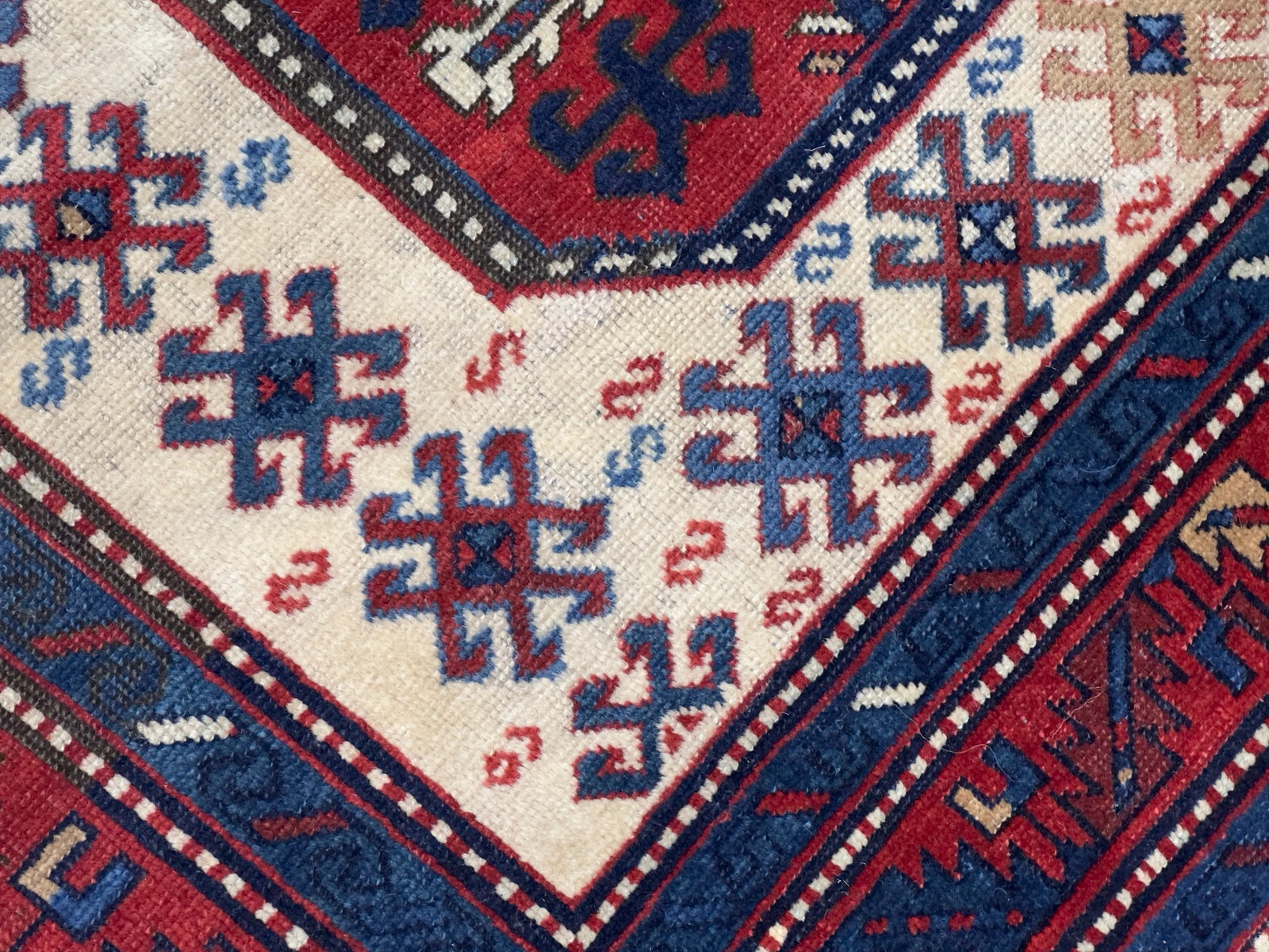 Antique Chajli Kazak Rug 4'10" X 7'10" - 7
