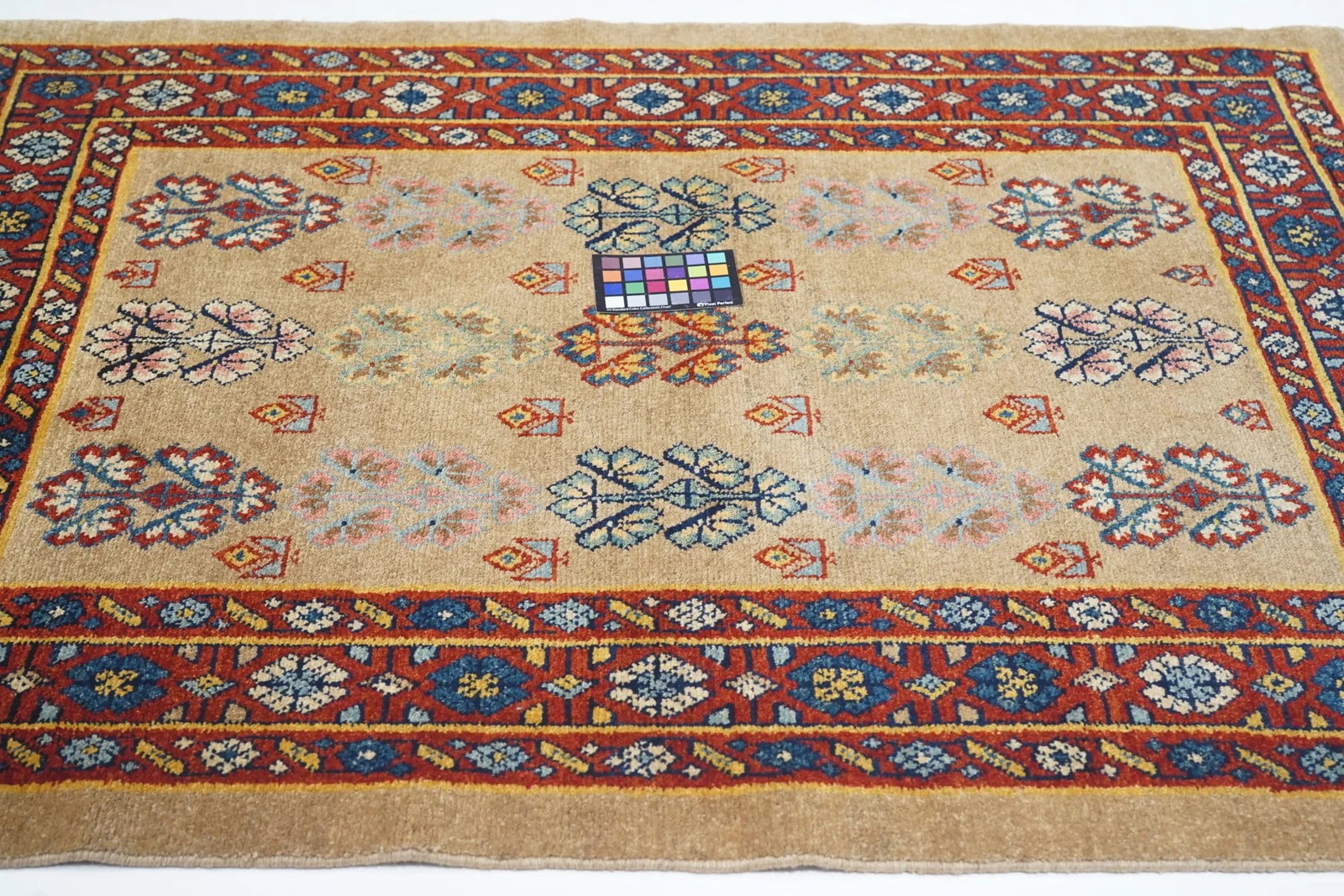 Vintage Persian Veramin Rug 4'4" X 5'9" - 4