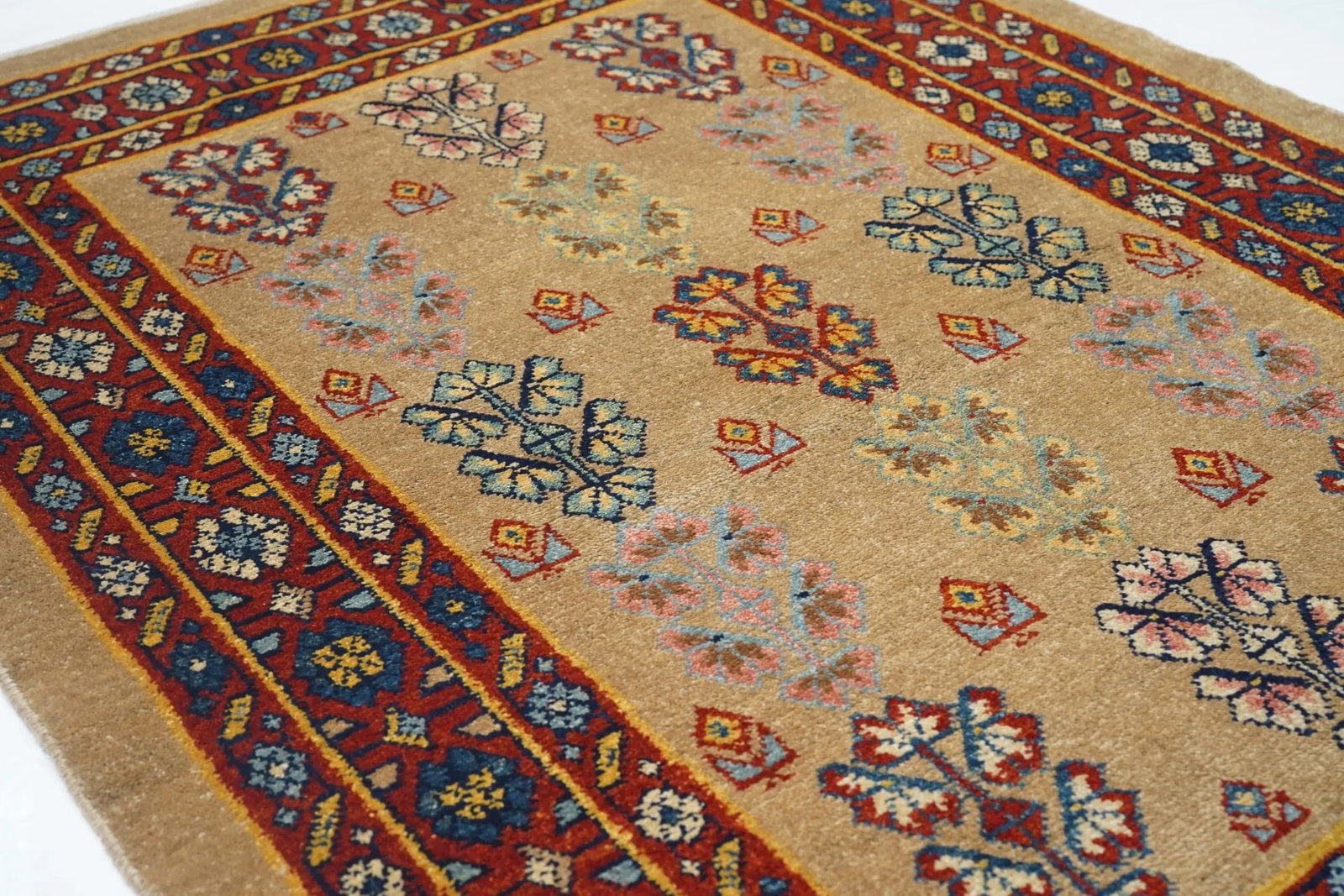 Vintage Persian Veramin Rug 4'4" X 5'9" - 5