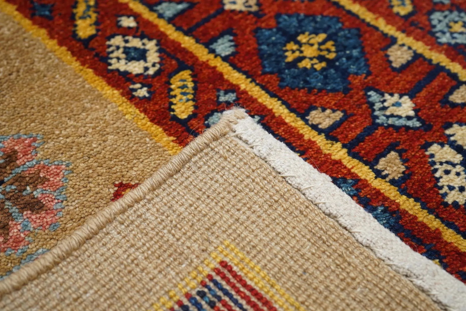 Vintage Persian Veramin Rug 4'4" X 5'9" - 9