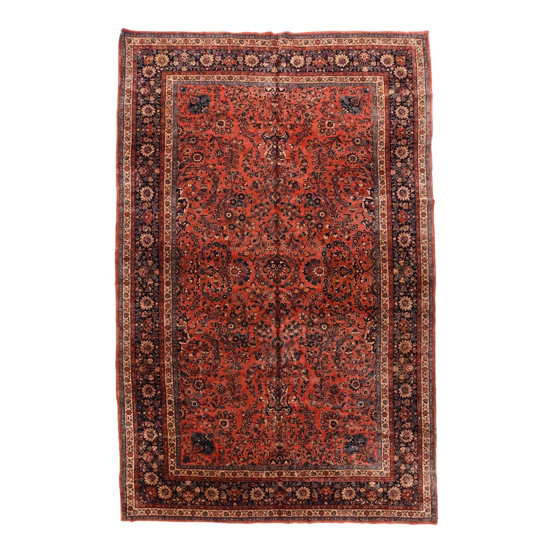 Antique Persian Kashan Rug 9'0'' X 14'1'' (1 of 6)