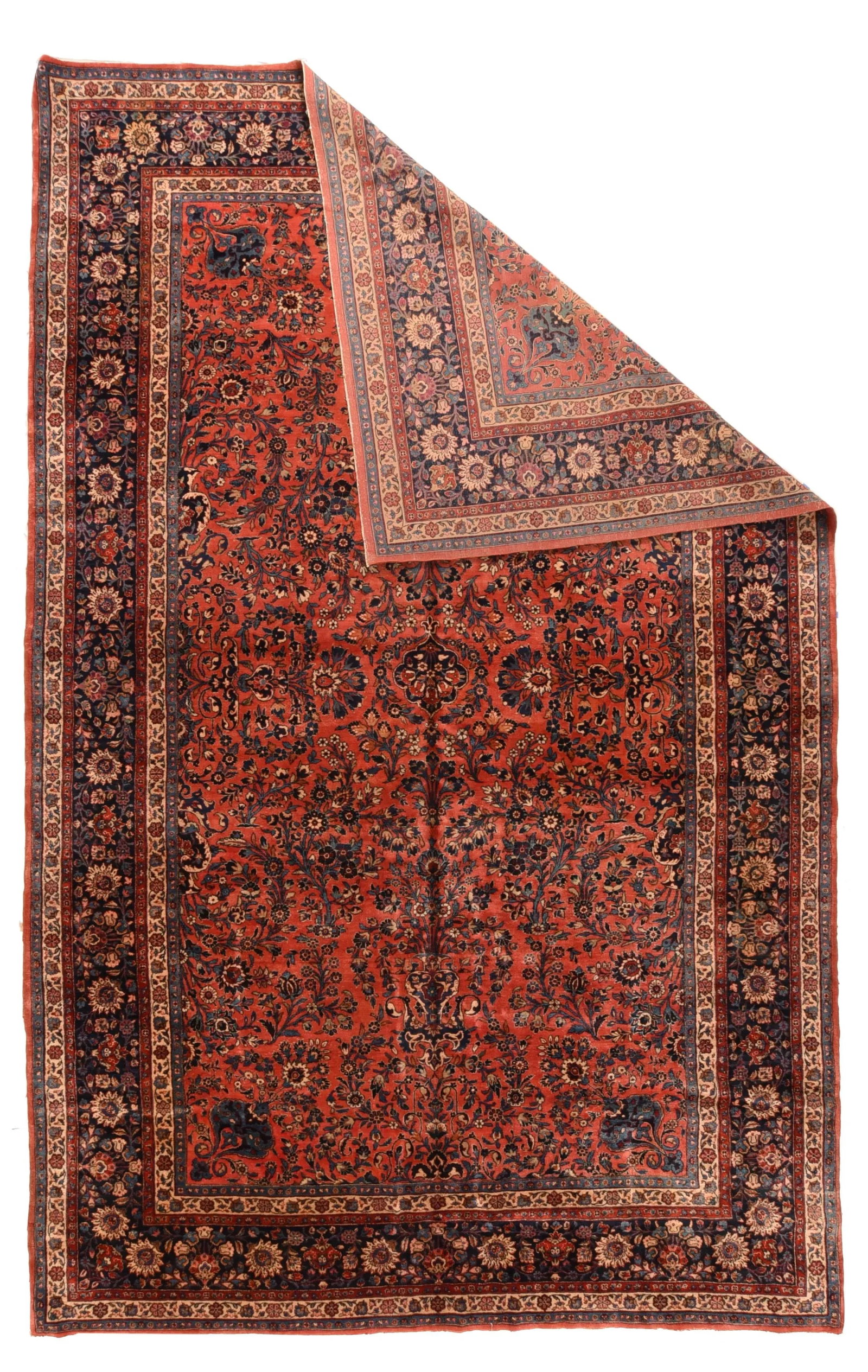 Antique Persian Kashan Rug 9'0'' X 14'1'' - 2