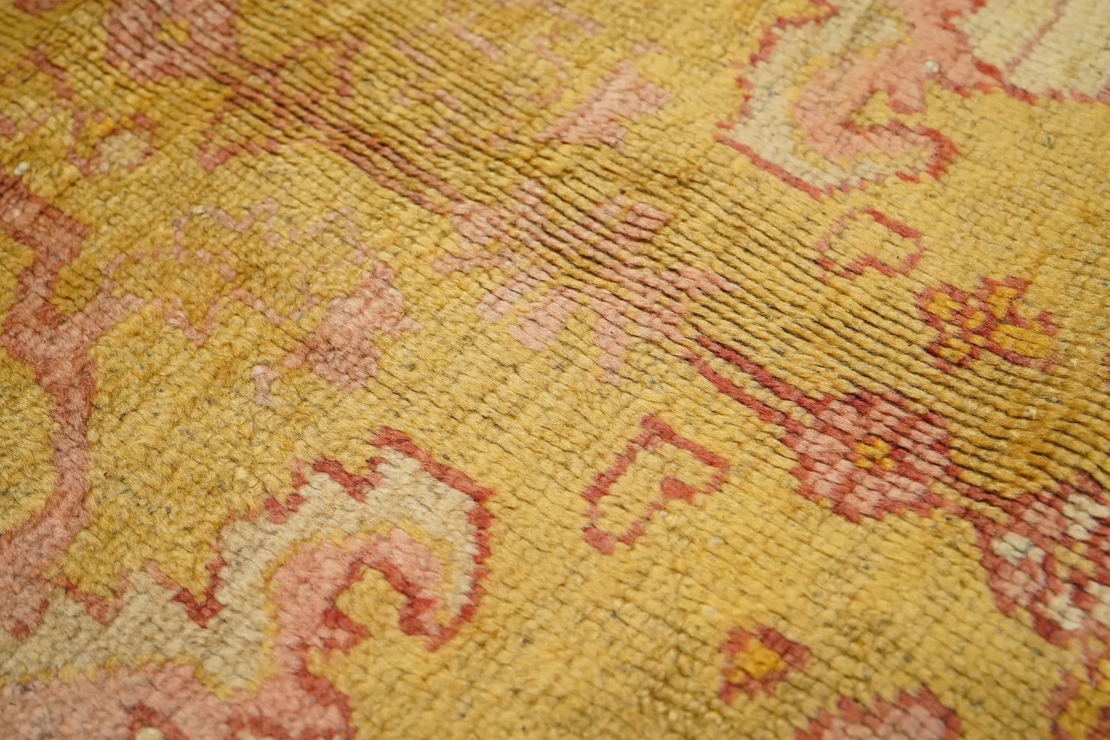 Antique Turkish Oushak Rug 7'2" X 14'10" - 6