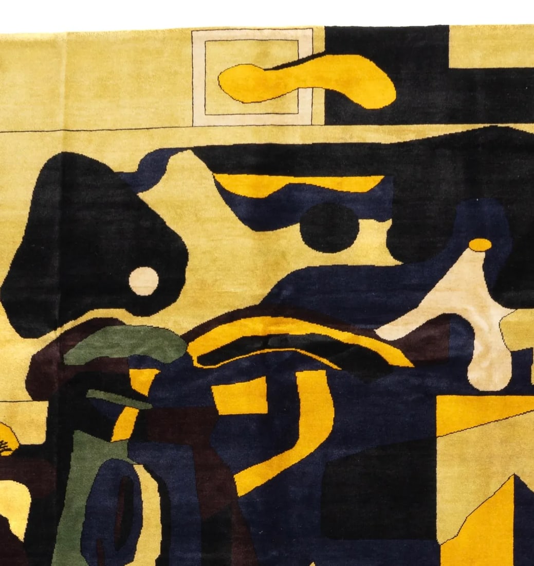 French Artistic Design Inspired by Le Corbusier Rug 7'2" X 9'0" - 3