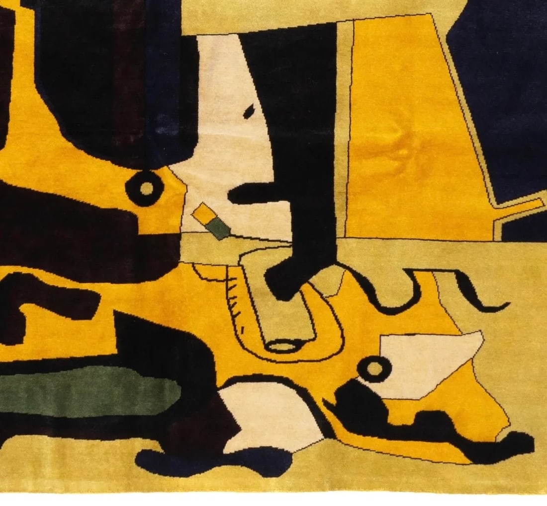 French Artistic Design Inspired by Le Corbusier Rug 7'2" X 9'0" - 5