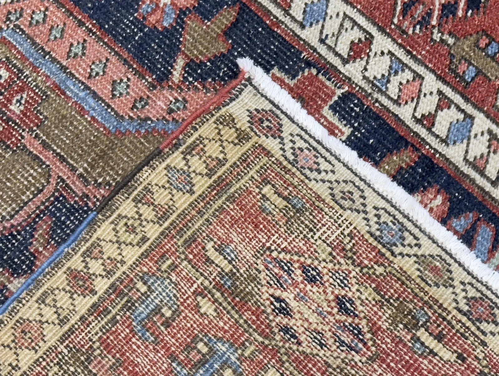 Antique Persian Heriz Rug 3'3" X 4'6" - 3