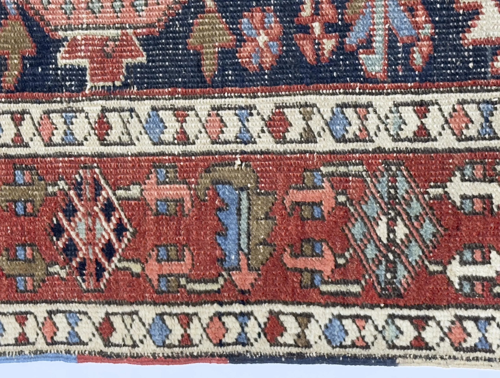 Antique Persian Heriz Rug 3'3" X 4'6" - 5
