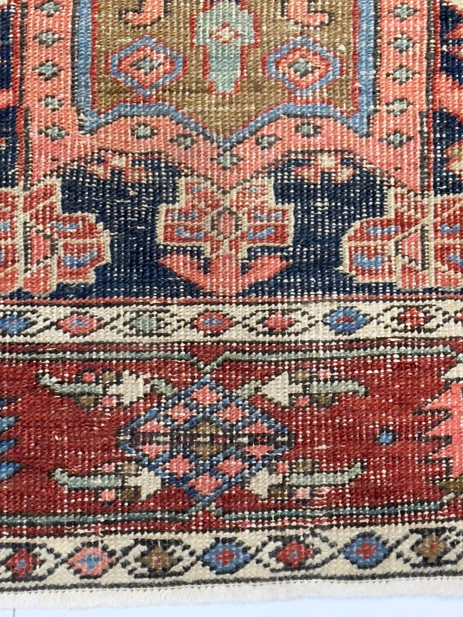 Antique Persian Heriz Rug 3'3" X 4'6" - 7