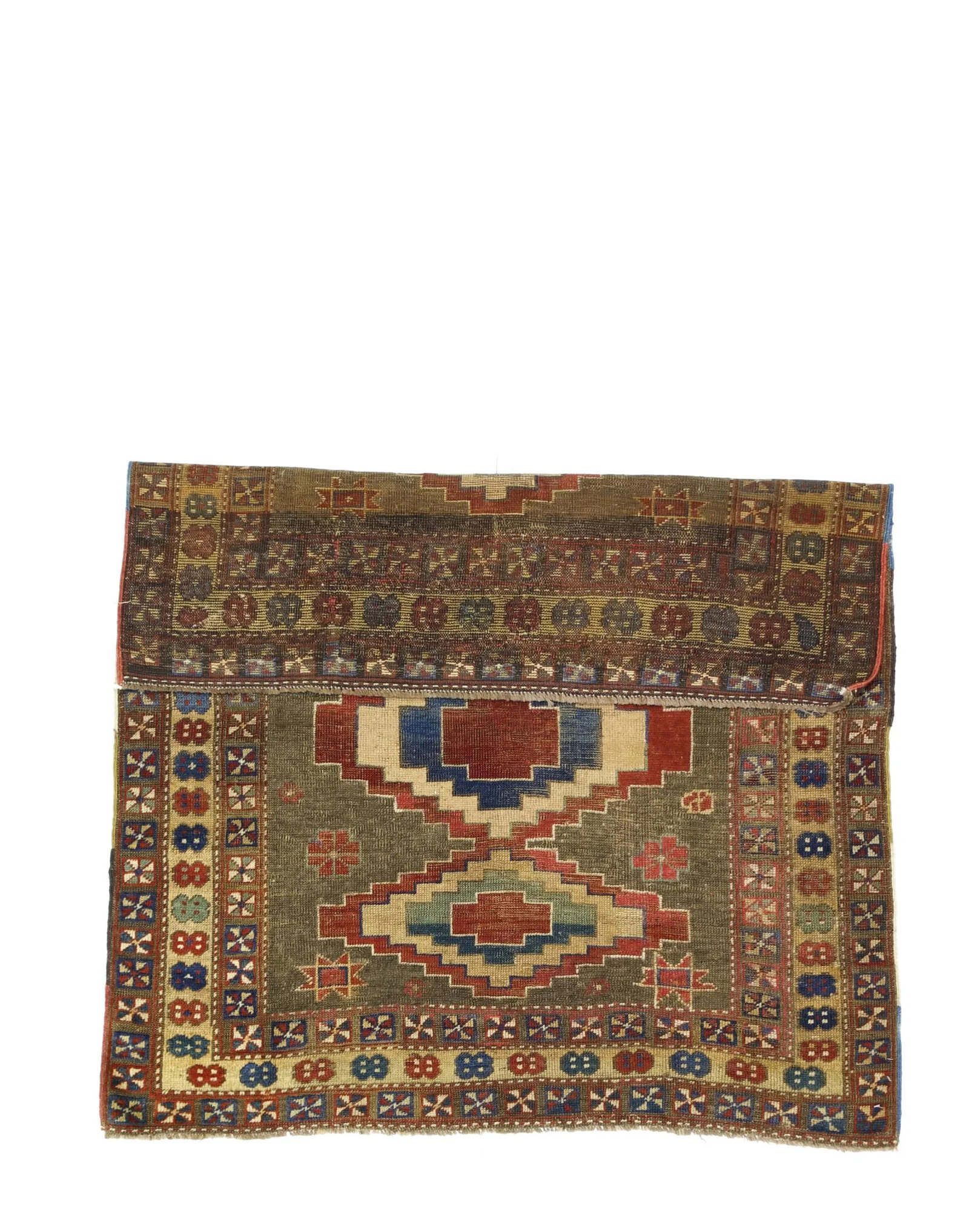 Antique Caucasian Kuba Rug 4'0" X 4'7" - 2