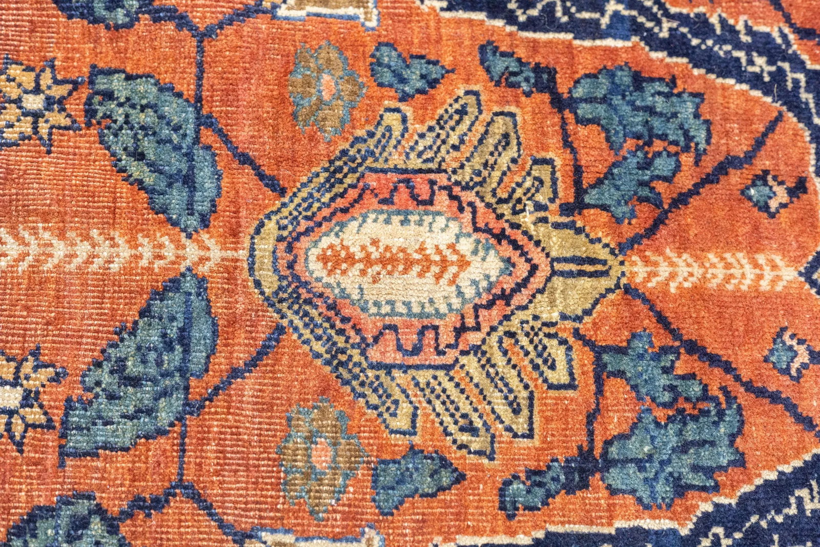 Antique Persian Farahan Sarouk Rug 8'10" X 12'3" - 11