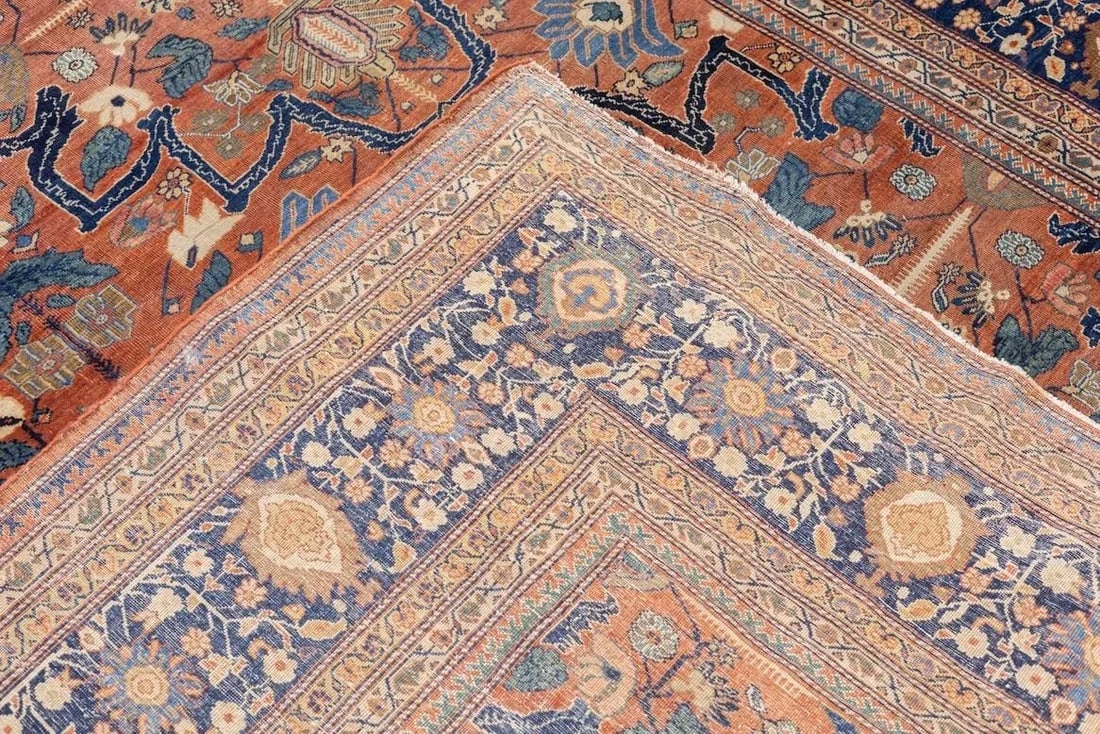 Antique Persian Farahan Sarouk Rug 8'10" X 12'3" - 3