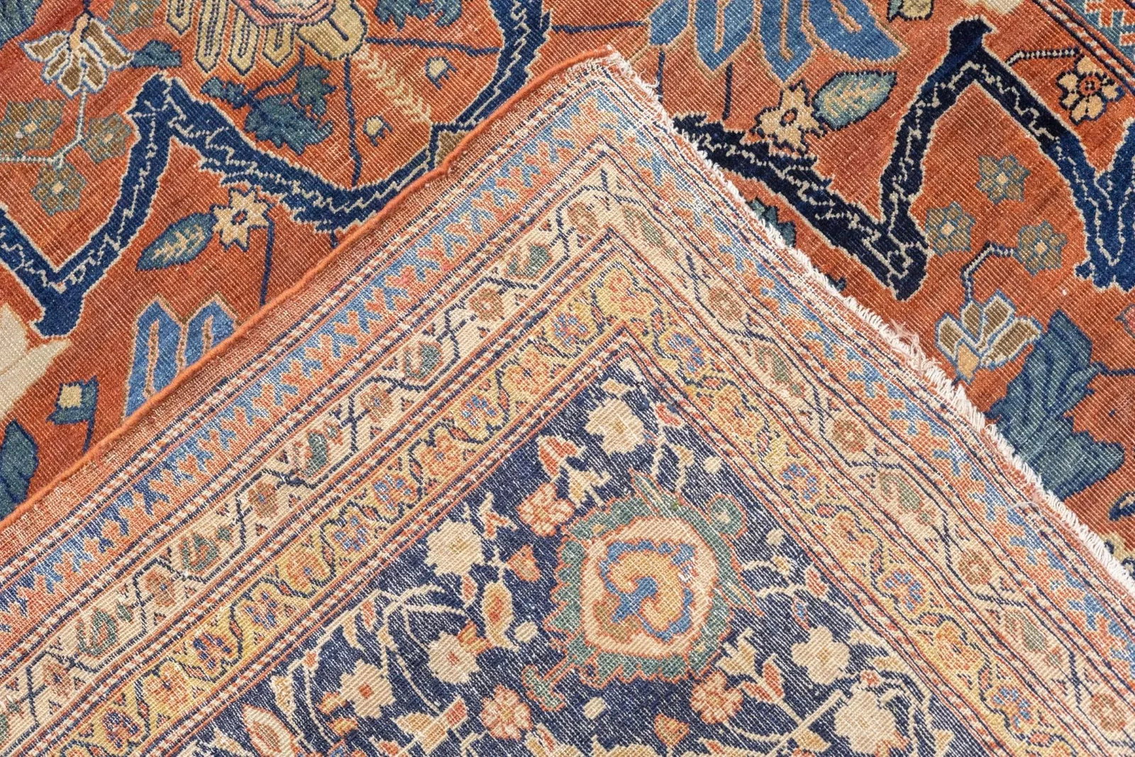 Antique Persian Farahan Sarouk Rug 8'10" X 12'3" - 4