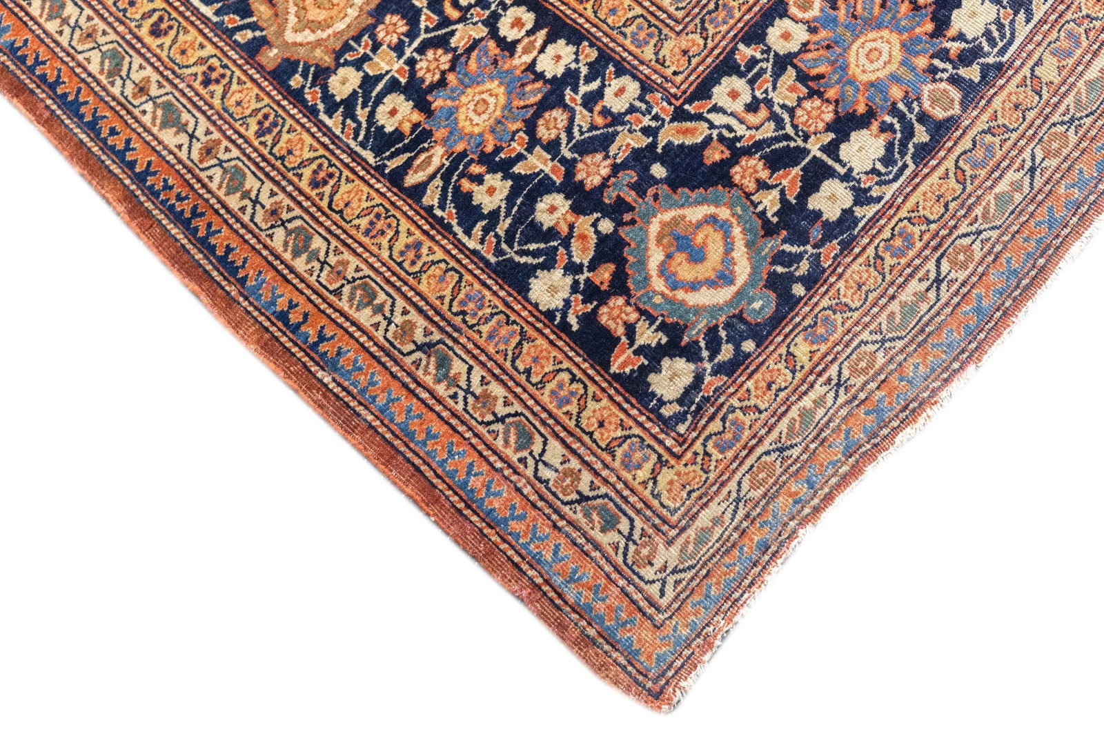 Antique Persian Farahan Sarouk Rug 8'10" X 12'3" - 7