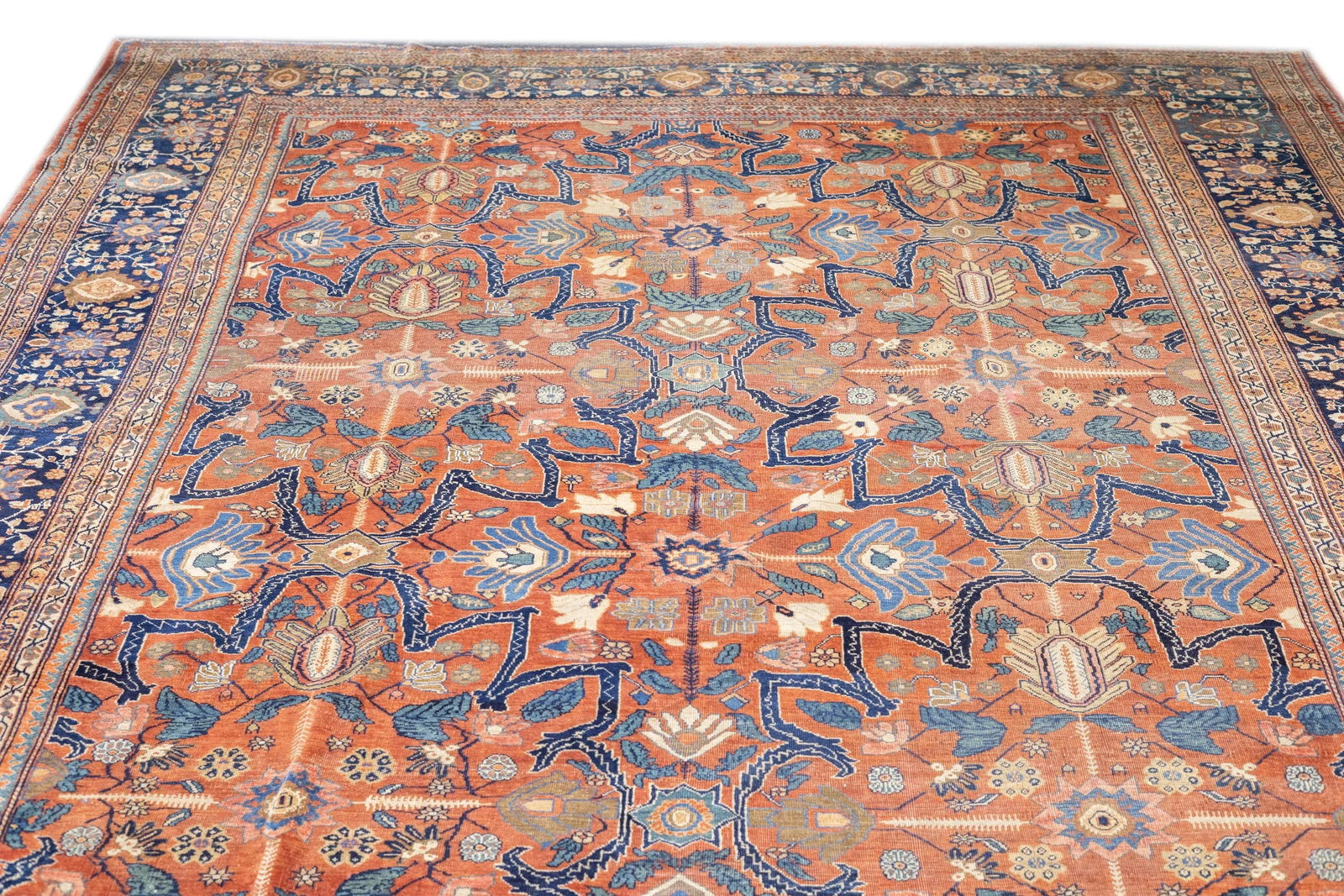 Antique Persian Farahan Sarouk Rug 8'10" X 12'3" - 9