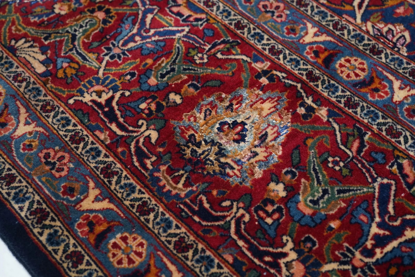 Vintage Persian Kashan Rug 9'6" X 11'6" - 8