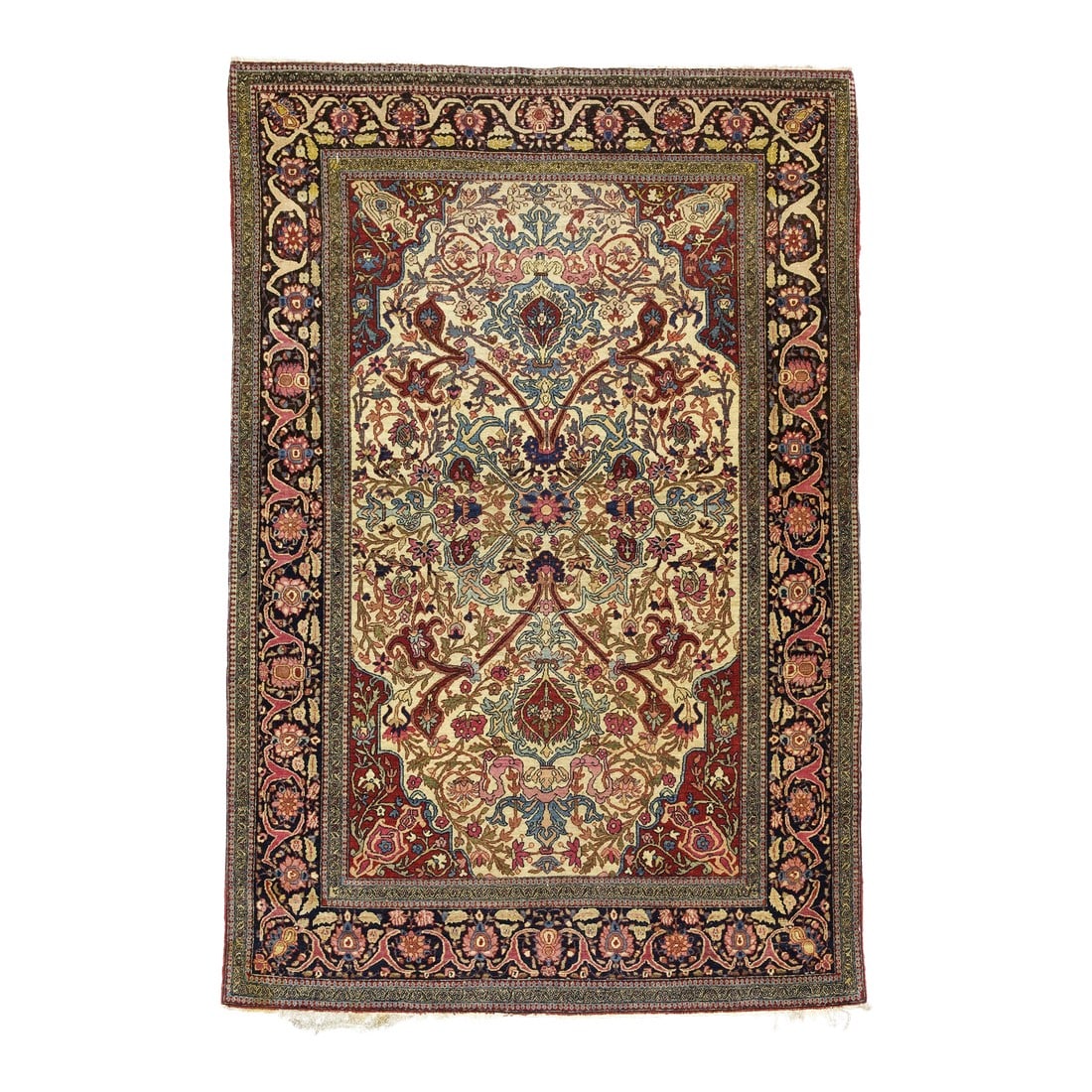 Antique Persian Tehran Rug 4'8" X 7'2" (1 of 9)