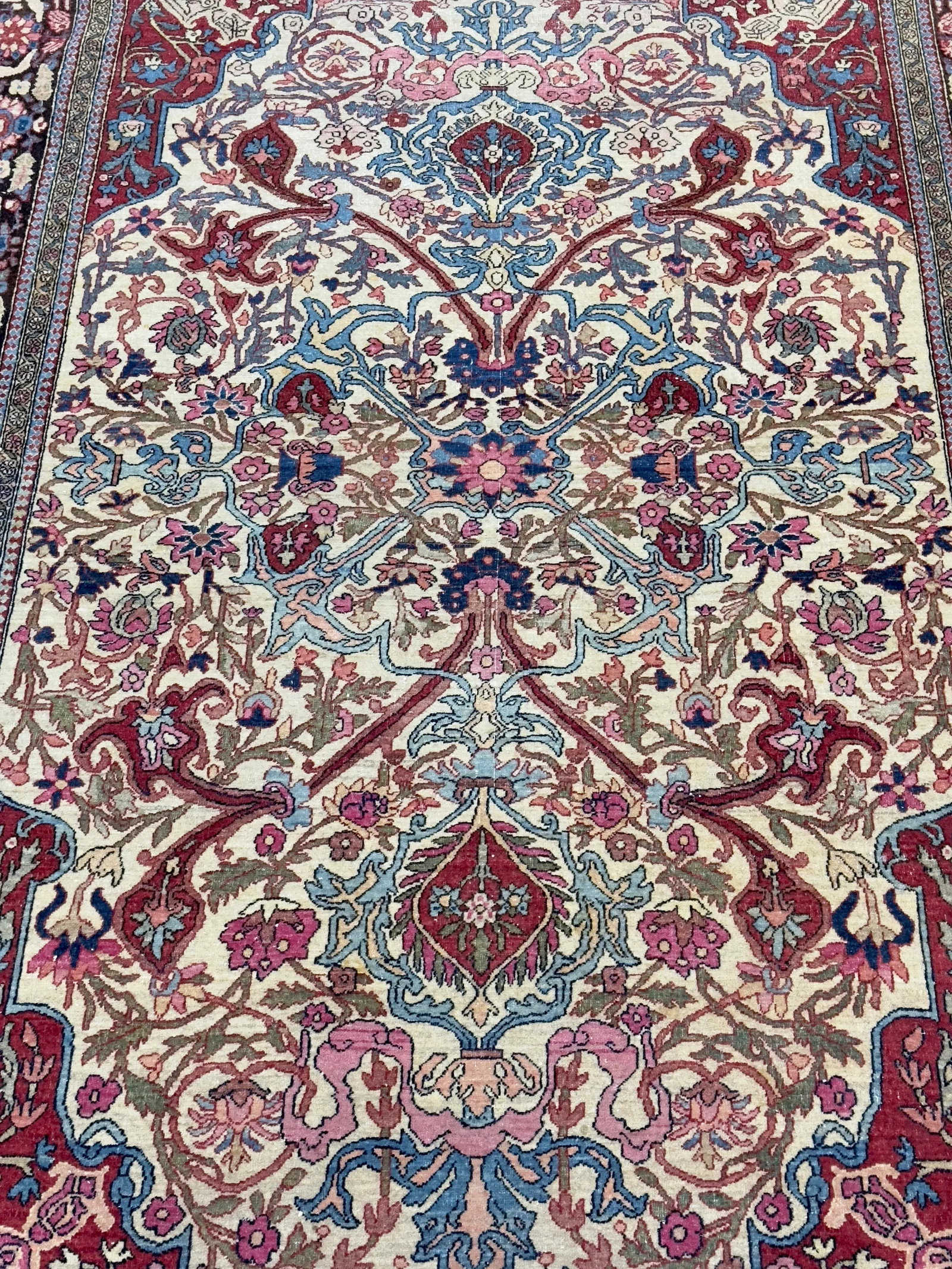 Antique Persian Tehran Rug 4'8" X 7'2" - 7