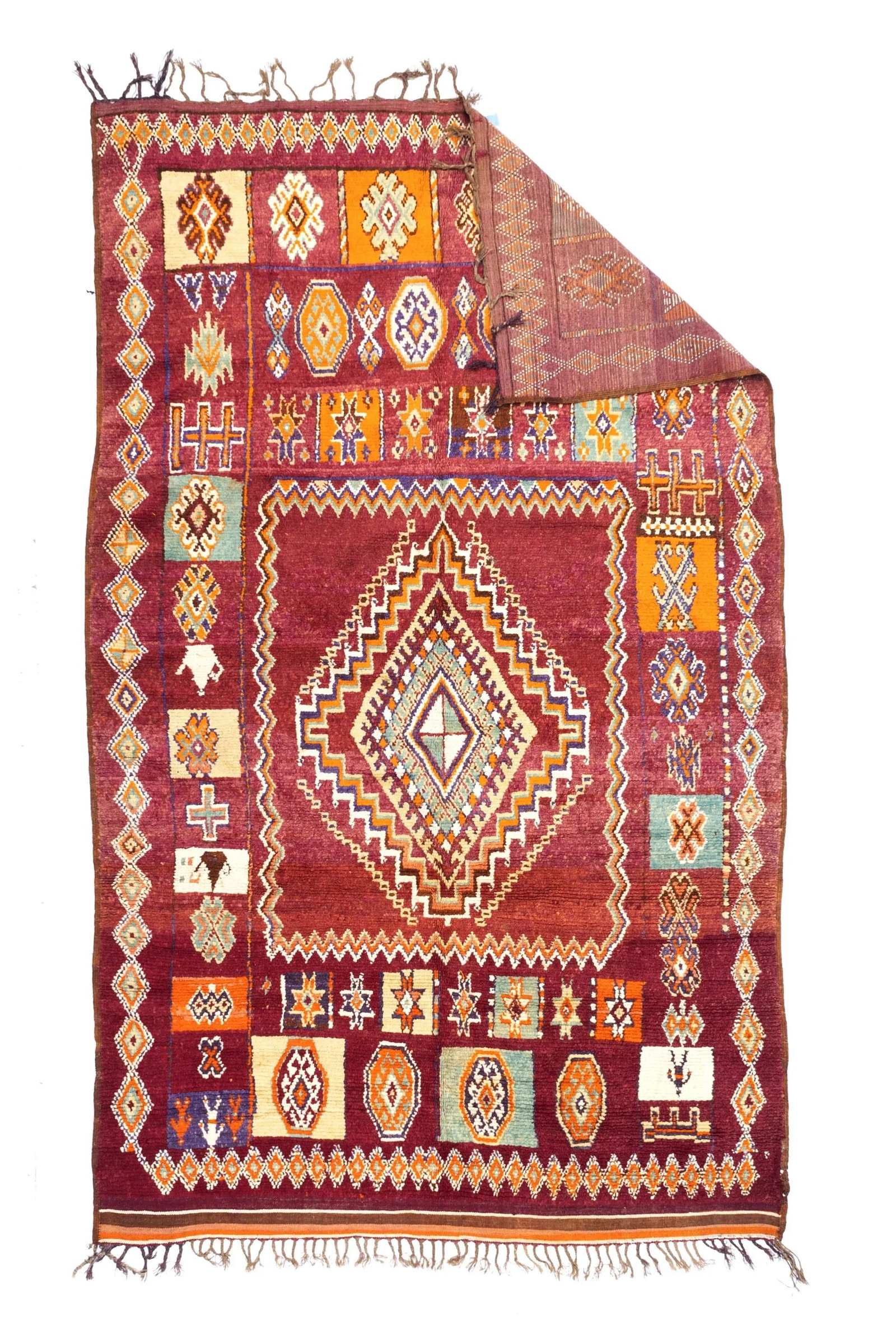 Mid Century Moroccan Rug 5'8" X 9'9" - 2