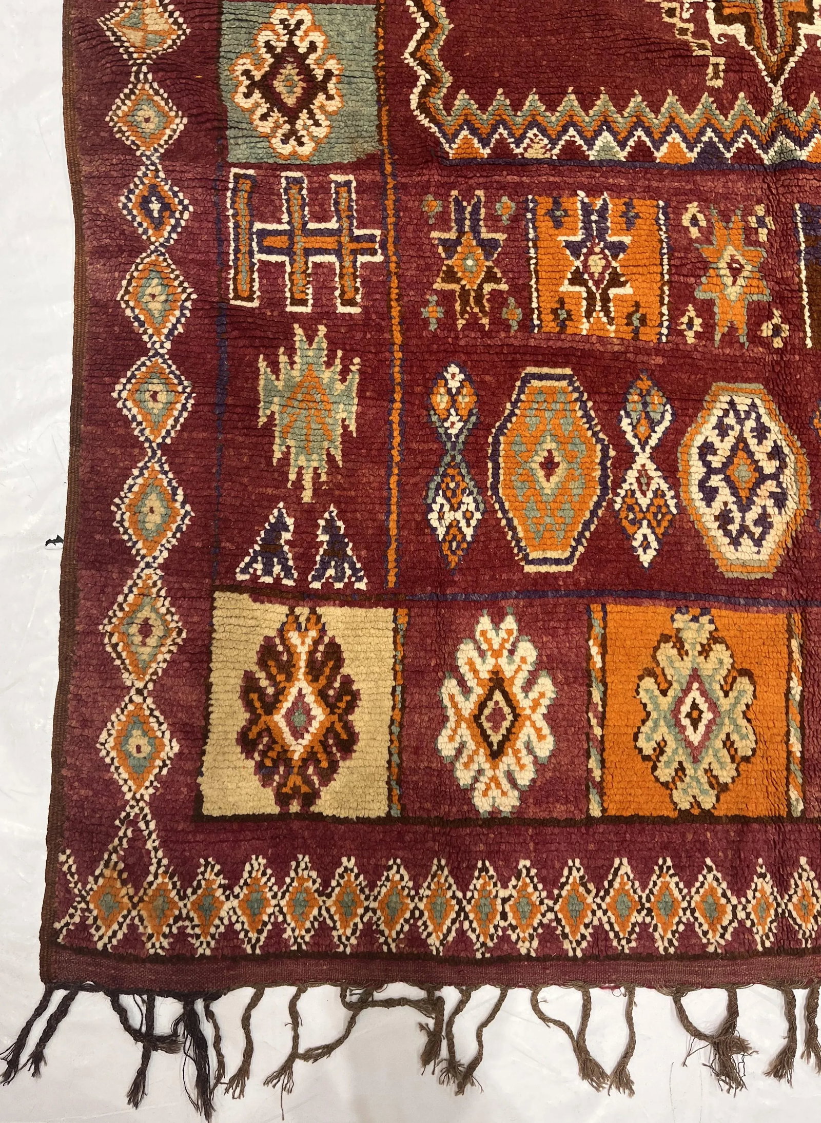 Mid Century Moroccan Rug 5'8" X 9'9" - 3