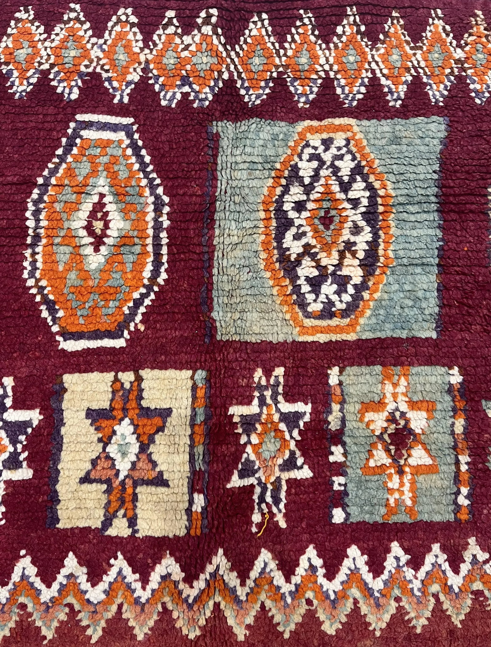Mid Century Moroccan Rug 5'8" X 9'9" - 5