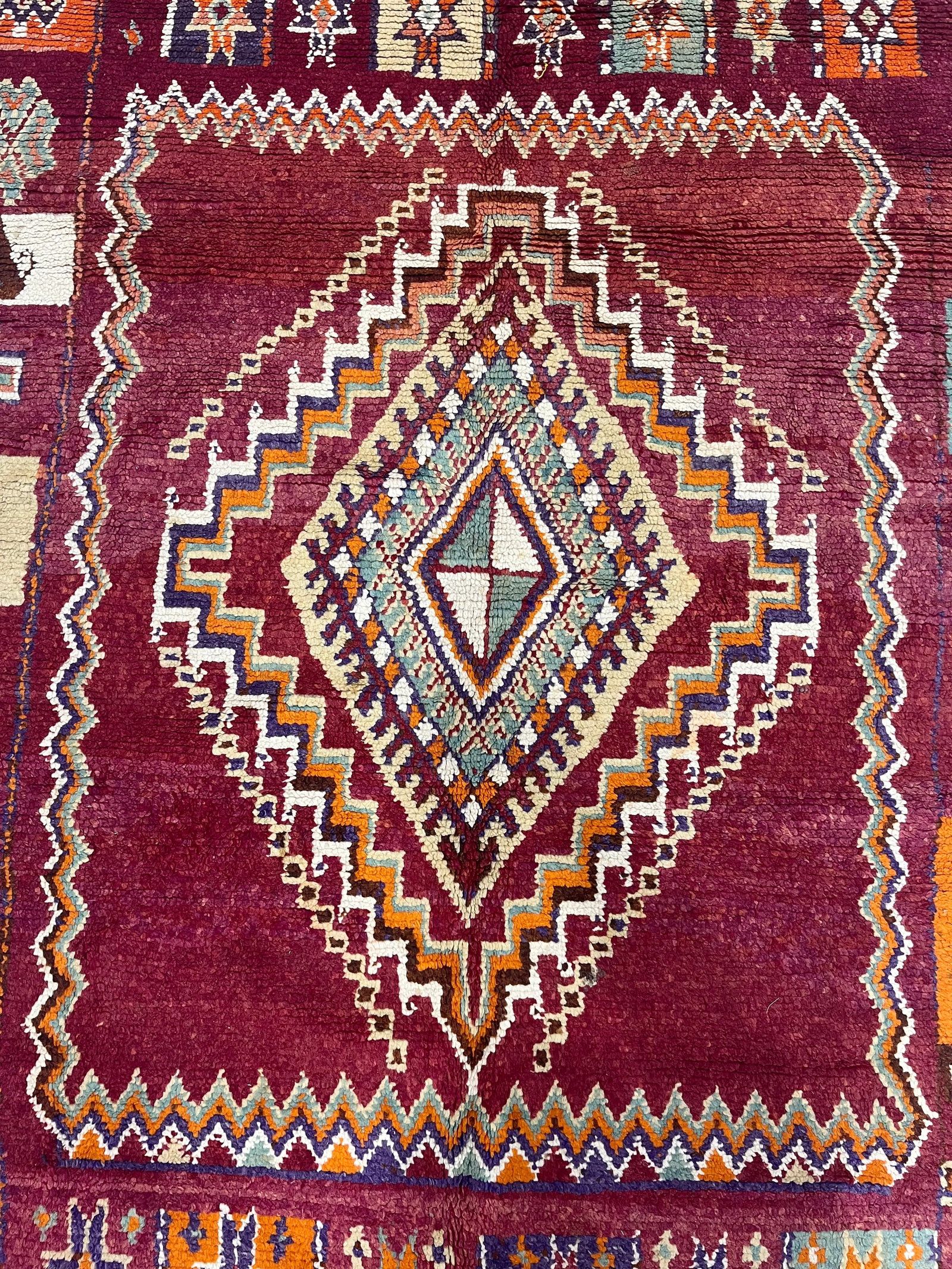 Mid Century Moroccan Rug 5'8" X 9'9" - 6
