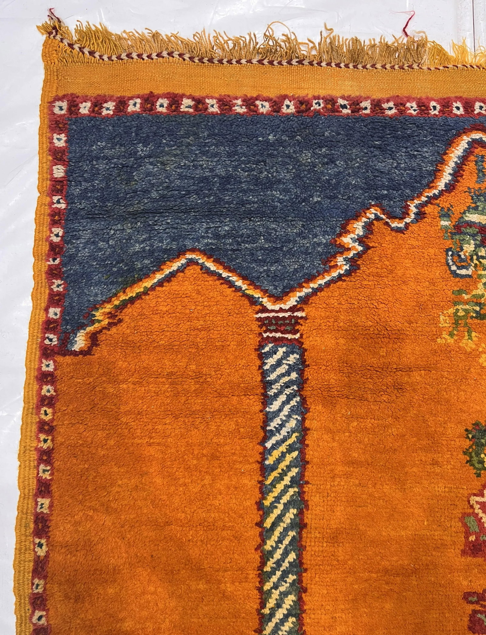 Mid Century Moroccan Rug 4'2" X 6'6" - 3