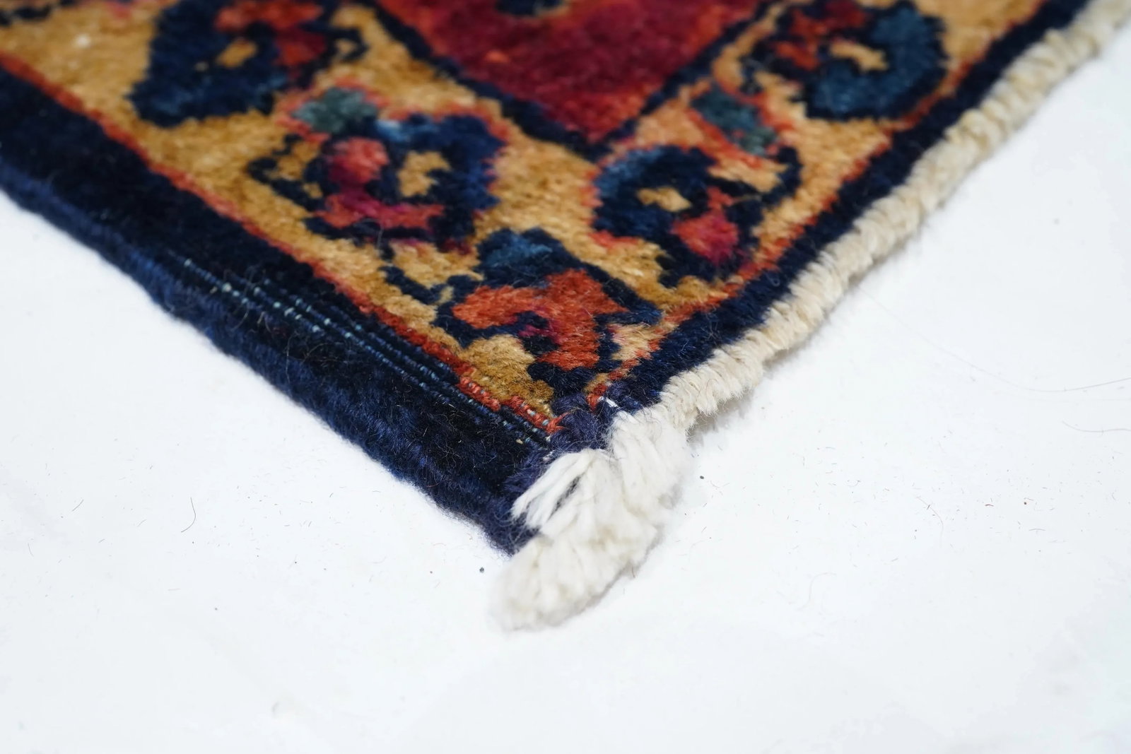 Antique Mohajeran Sarouk Rug 4'2" X 6'2" - 3