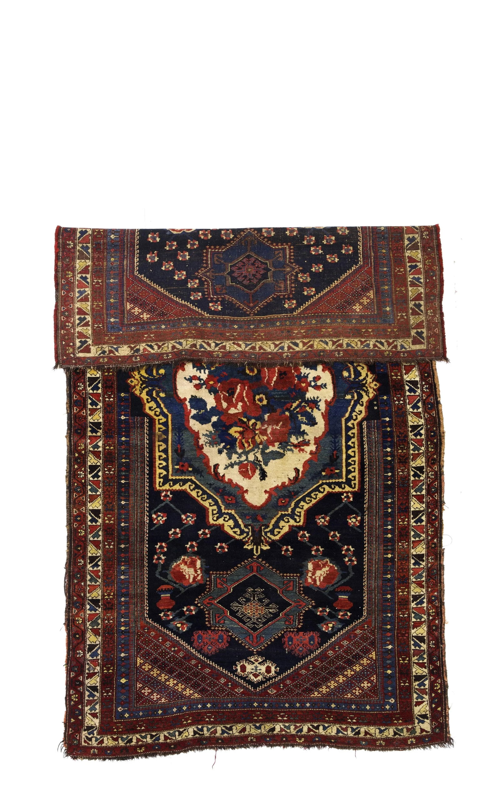 Antique Persian Bakhtiari Rug 4'10" X 8'8" - 2